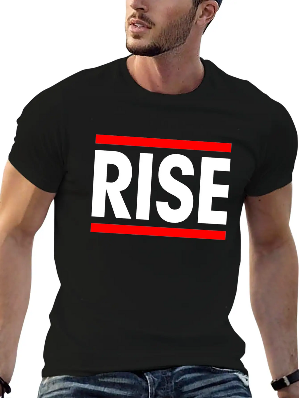 Rise Courage Motivation Inspiration Winner Victory Breathable Soft Cotton T-Shirt – Timeless Casual Look