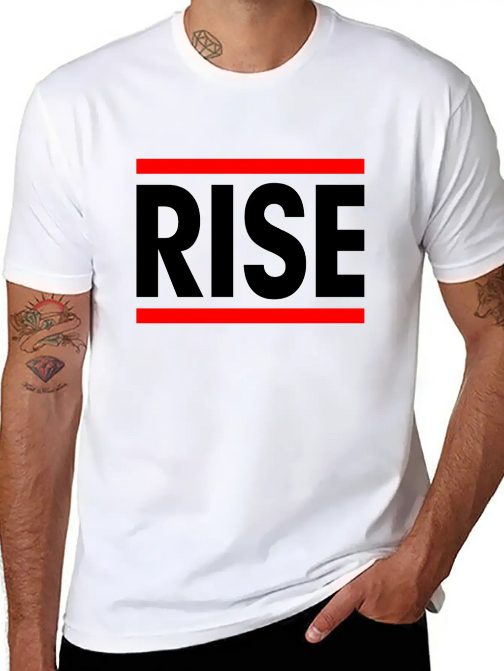 Rise Courage Motivation Inspiration Winner Victory Breathable Soft Cotton T-Shirt – Timeless Casual Look