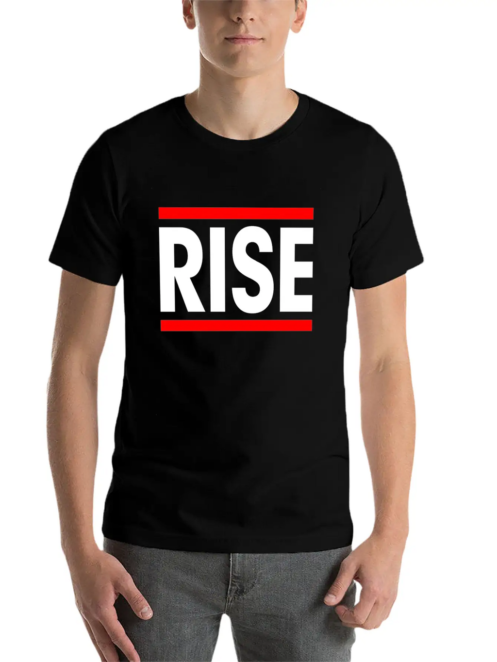 Rise Courage Motivation Inspiration Winner Victory Breathable Soft Cotton T-Shirt – Timeless Casual Look