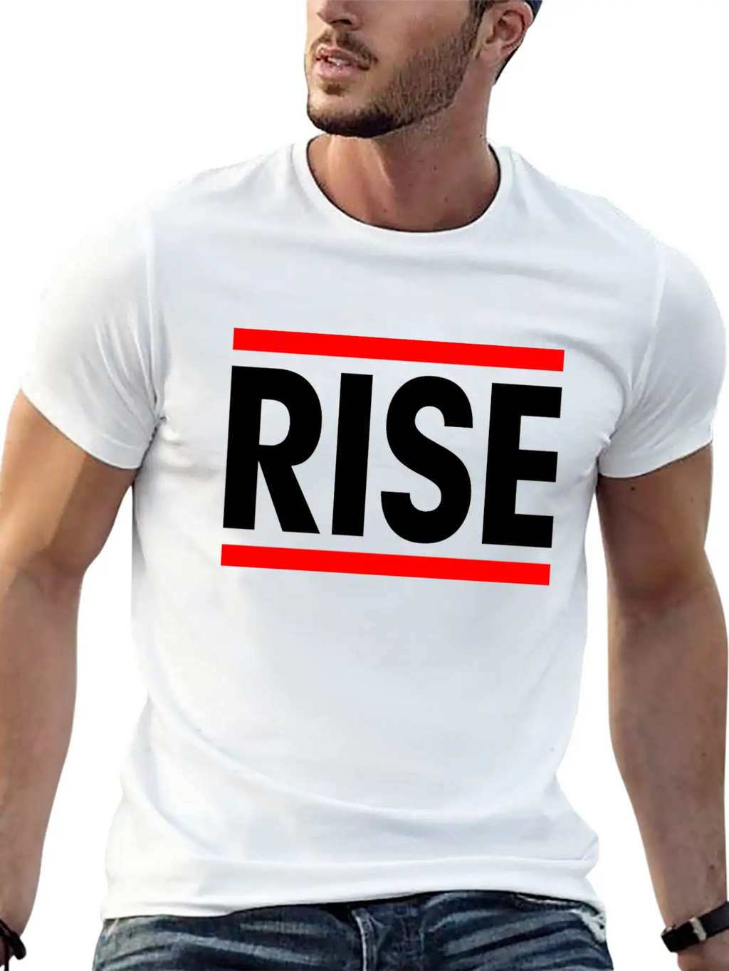 Rise Courage Motivation Inspiration Winner Victory Breathable Soft Cotton T-Shirt – Timeless Casual Look