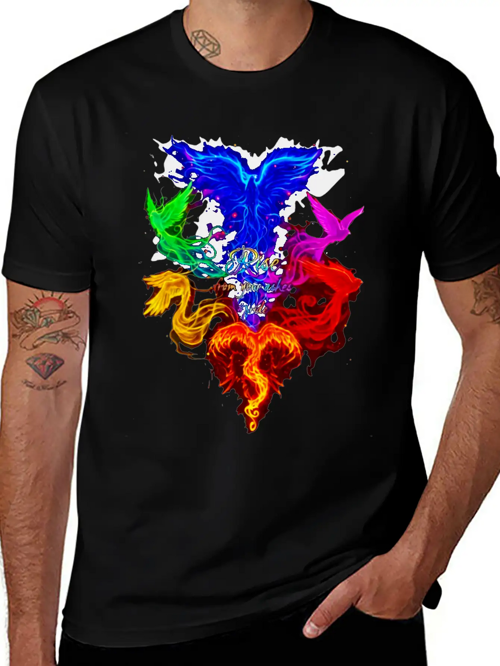 Rise From Your Askes - LGBT Pride Unisex Short Sleeve Soft Cotton T-Shirt – Casual Everyday Wear