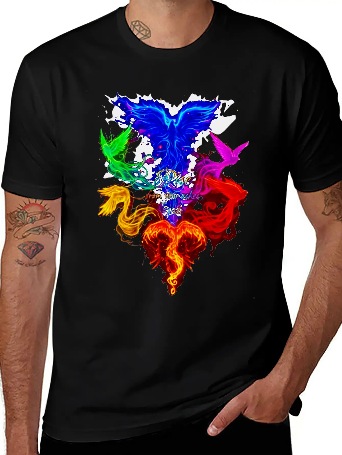 Rise From Your Askes - LGBT Pride Unisex Short Sleeve Soft Cotton T-Shirt – Casual Everyday Wear