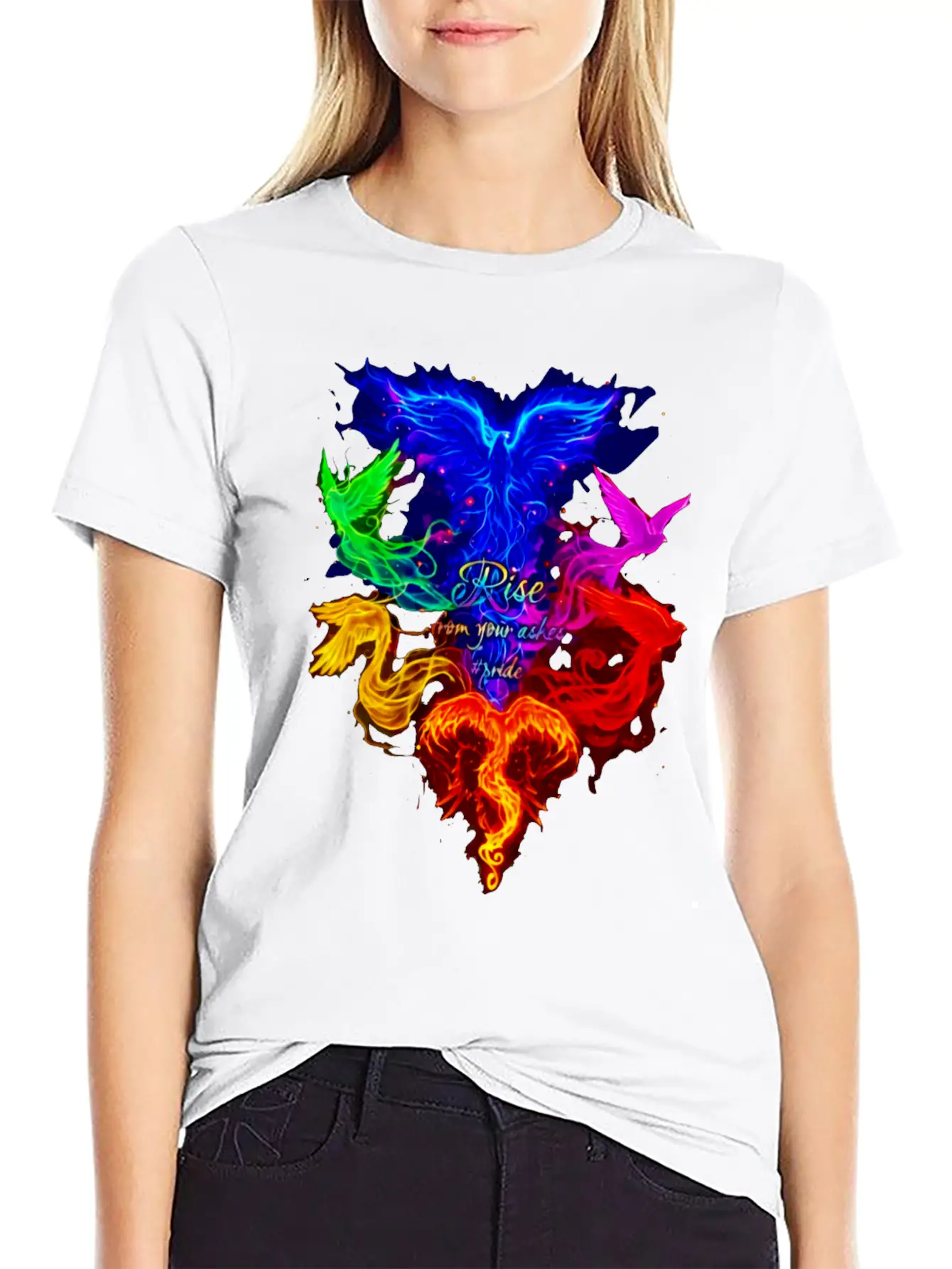 Rise From Your Askes - LGBT Pride Unisex Short Sleeve Soft Cotton T-Shirt – Casual Everyday Wear