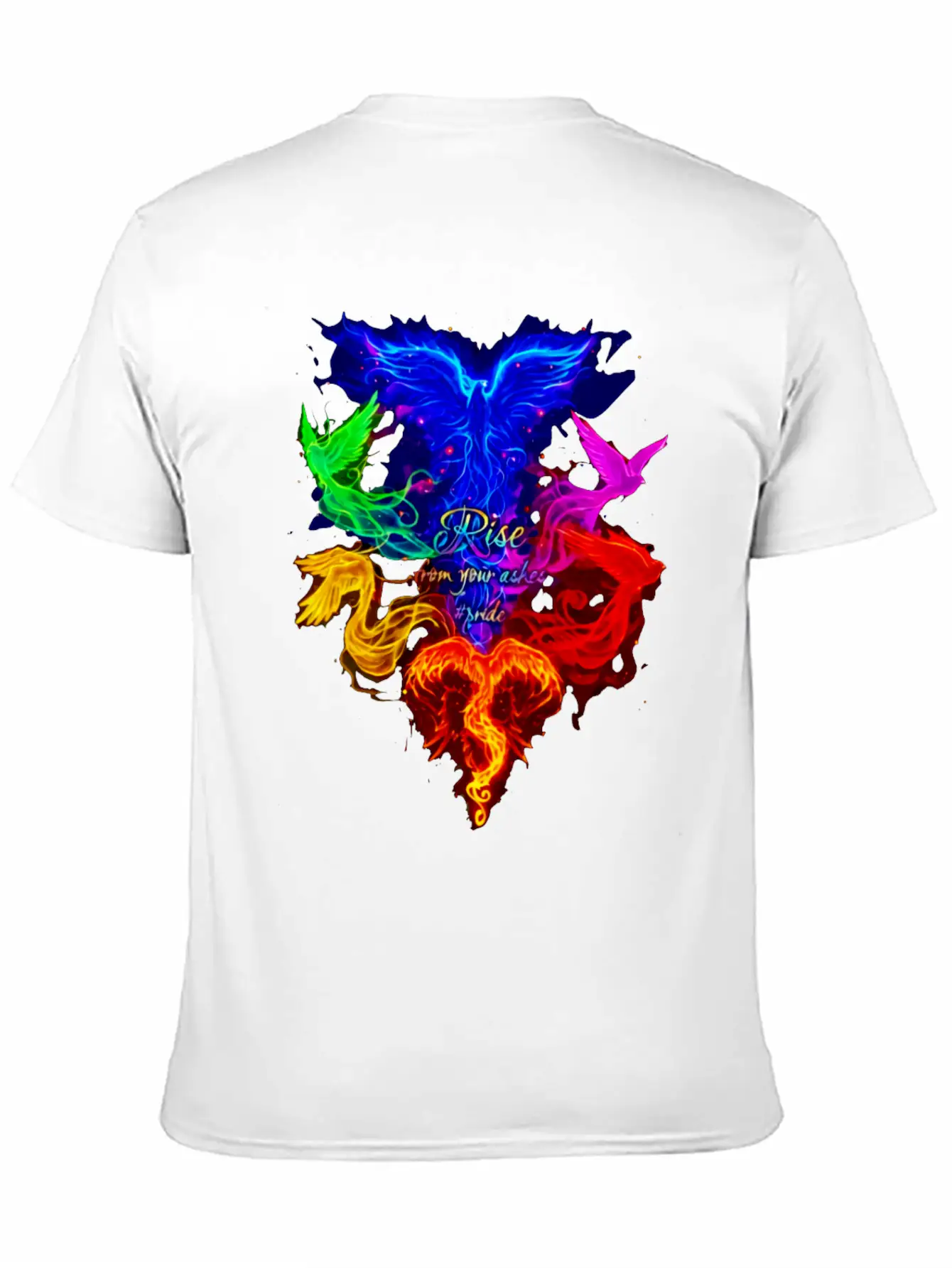 Rise From Your Askes - LGBT Pride Unisex Short Sleeve Soft Cotton T-Shirt – Casual Everyday Wear