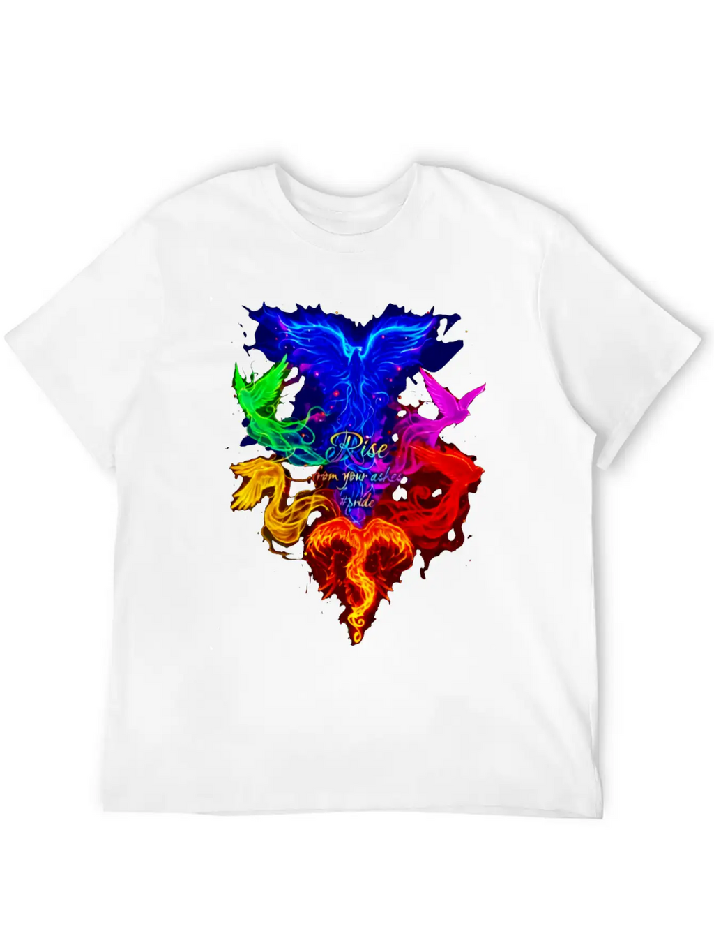 Rise From Your Askes - LGBT Pride Unisex Short Sleeve Soft Cotton T-Shirt – Casual Everyday Wear