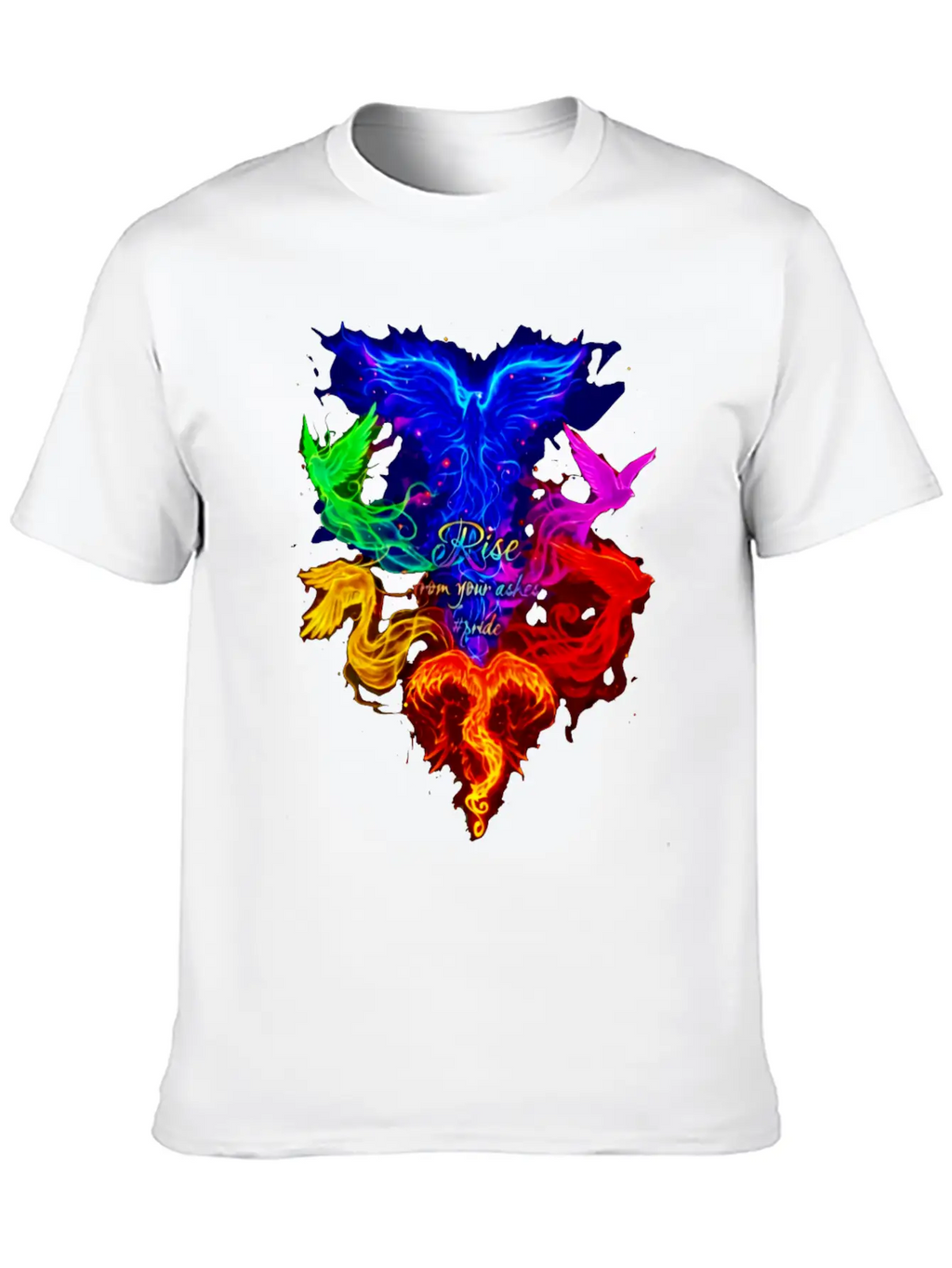 Rise From Your Askes - LGBT Pride Unisex Short Sleeve Soft Cotton T-Shirt – Casual Everyday Wear