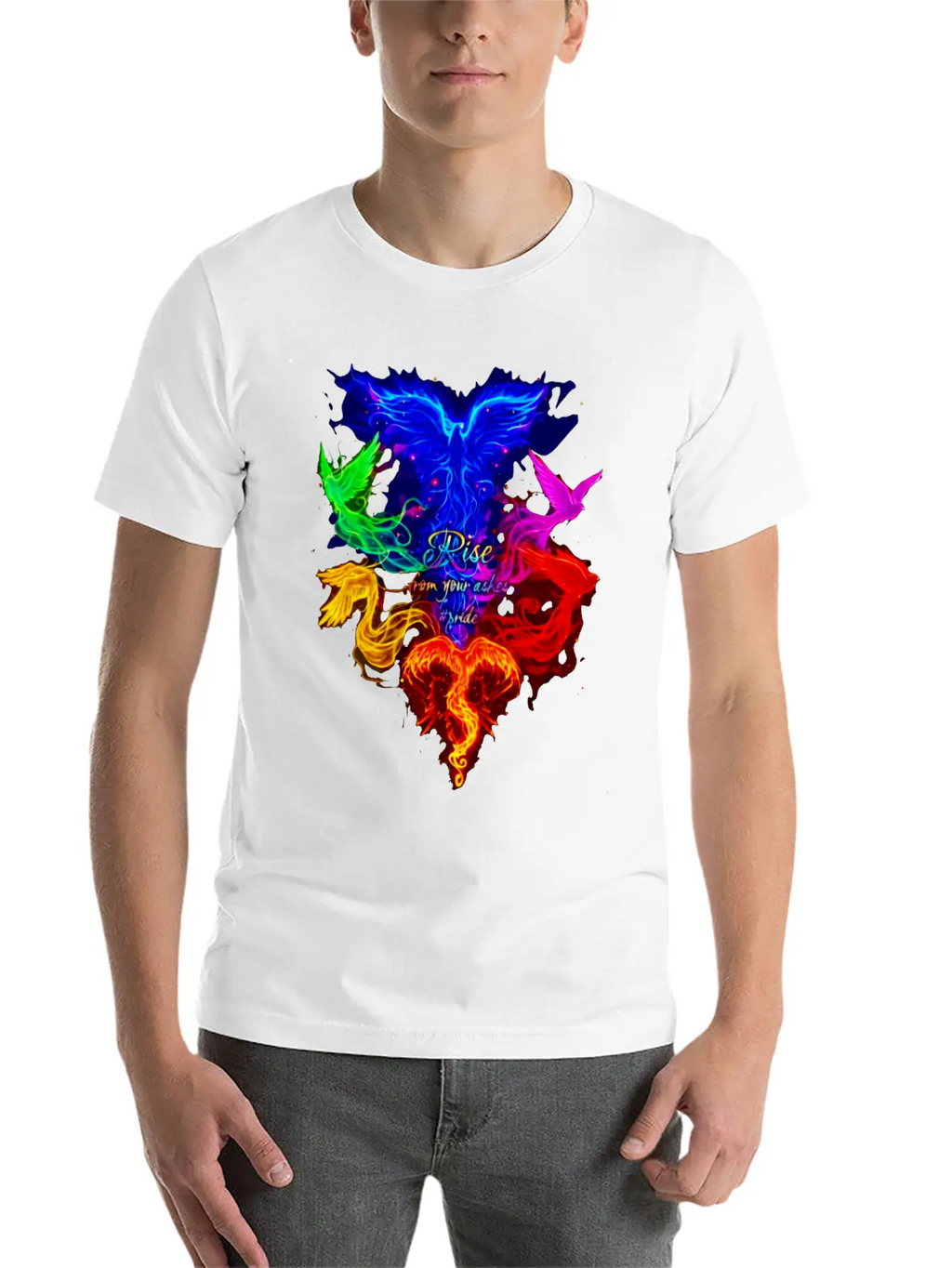Rise From Your Askes - LGBT Pride Unisex Short Sleeve Soft Cotton T-Shirt – Casual Everyday Wear
