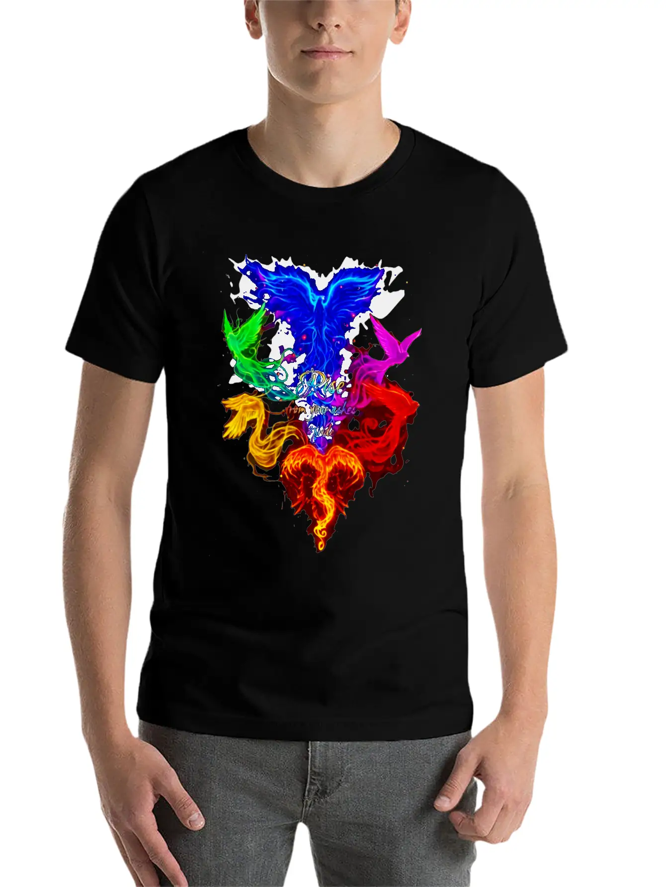 Rise From Your Askes - LGBT Pride Unisex Short Sleeve Soft Cotton T-Shirt – Casual Everyday Wear