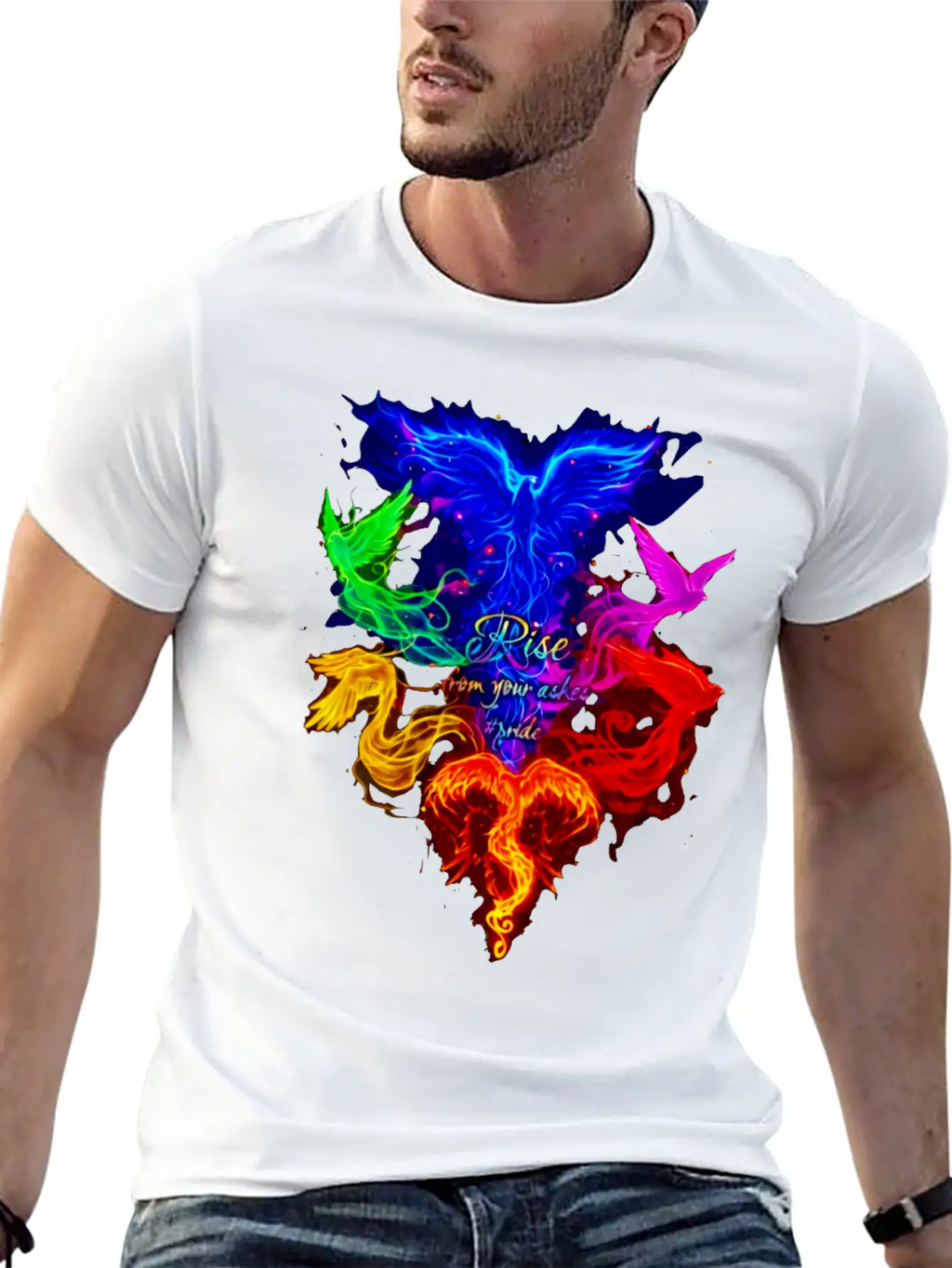 Rise From Your Askes - LGBT Pride Unisex Short Sleeve Soft Cotton T-Shirt – Casual Everyday Wear