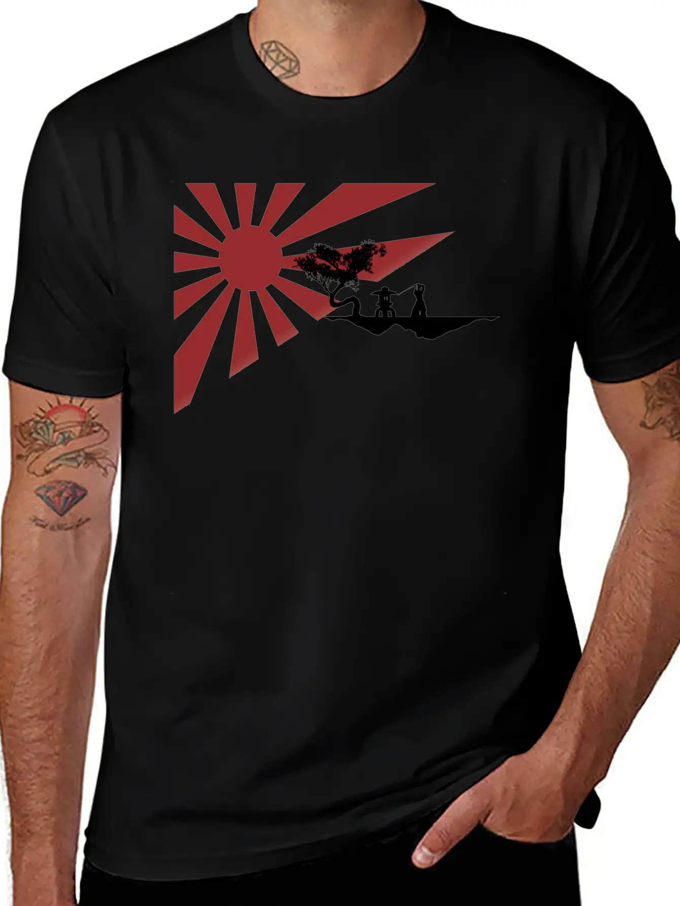 Rising Sun Breathable Graphic T-Shirt – Perfect For Casual Days