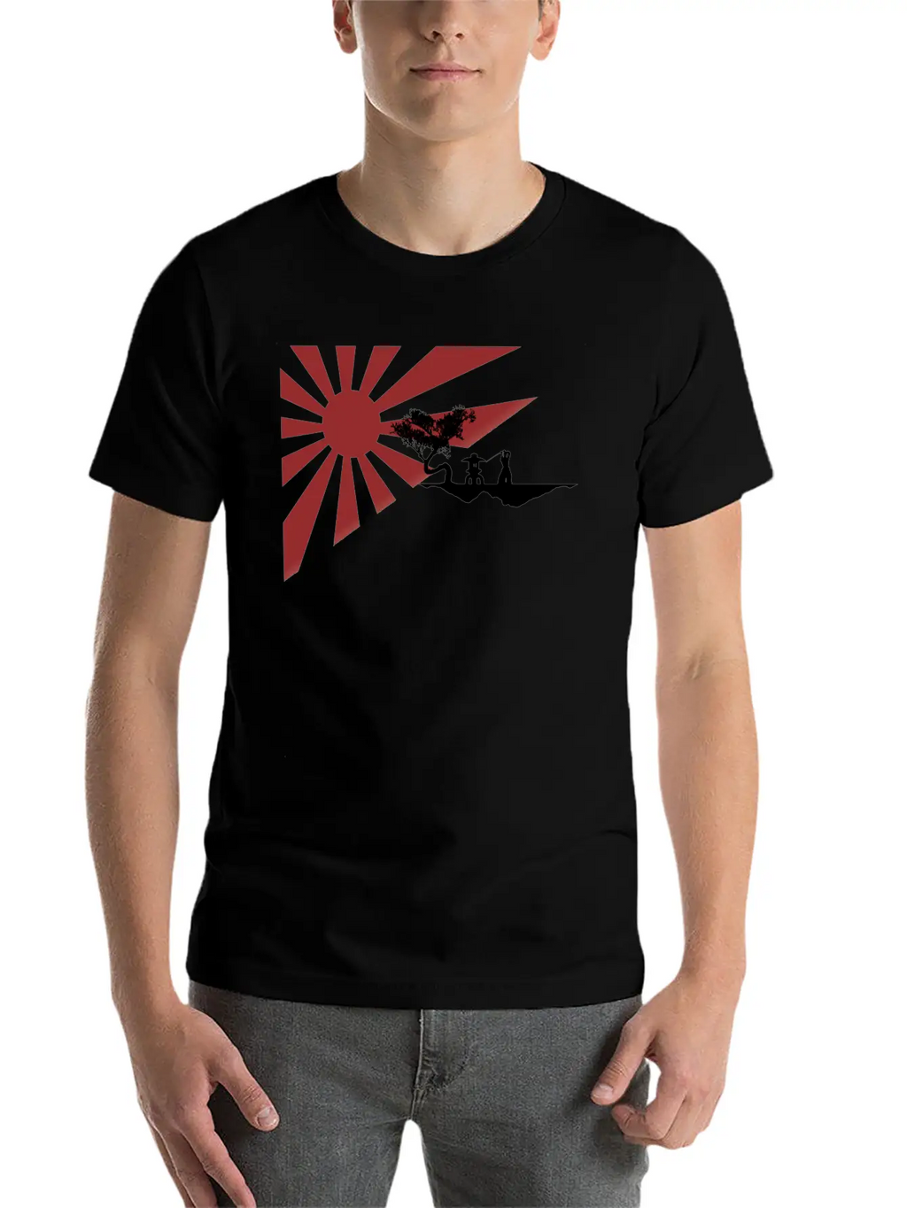 Rising Sun Breathable Graphic T-Shirt – Perfect For Casual Days