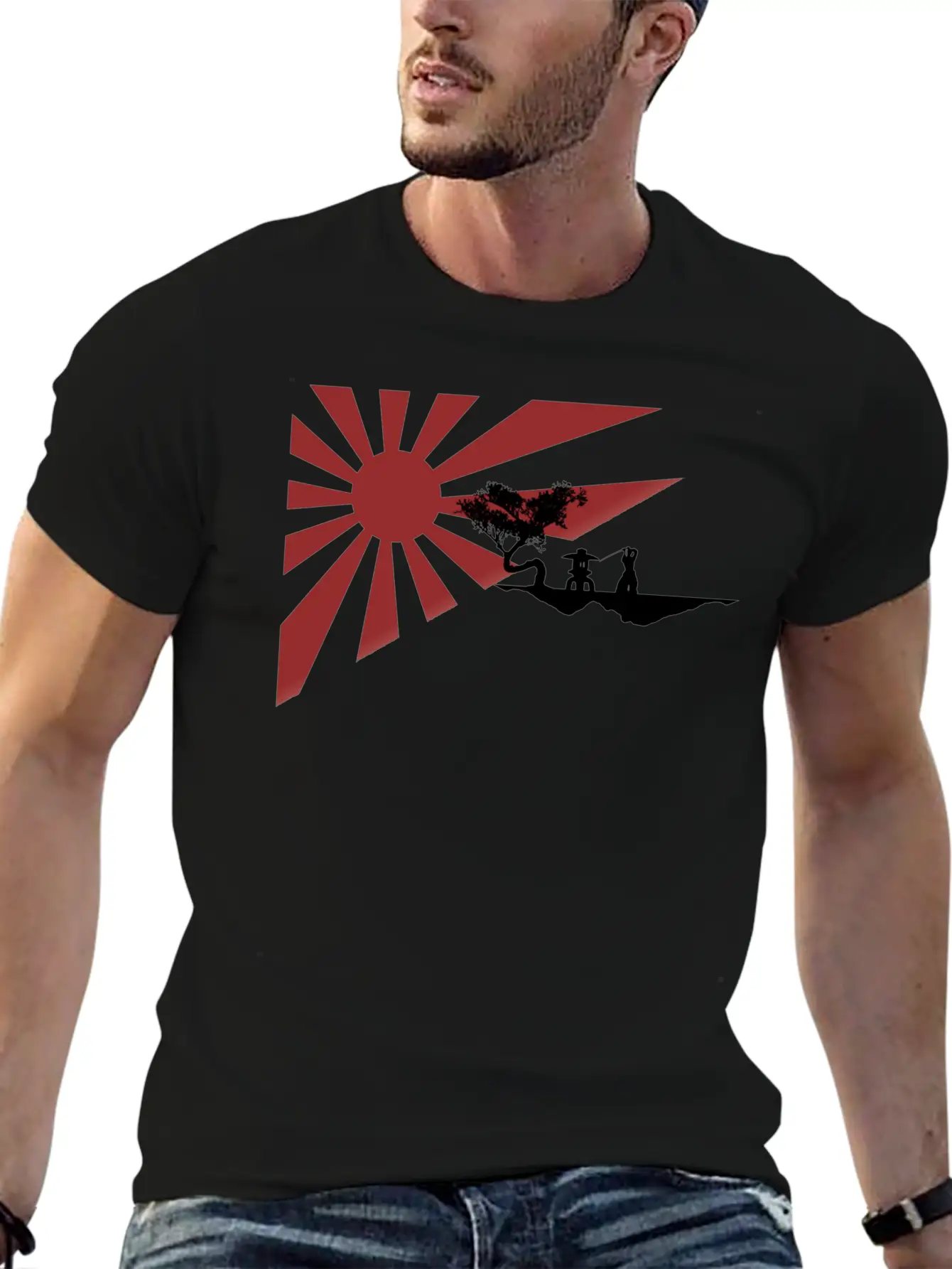 Rising Sun Breathable Graphic T-Shirt – Perfect For Casual Days