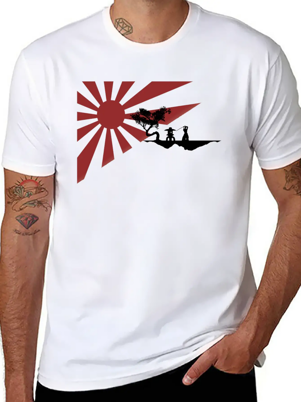 Rising Sun Breathable Graphic T-Shirt – Perfect For Casual Days