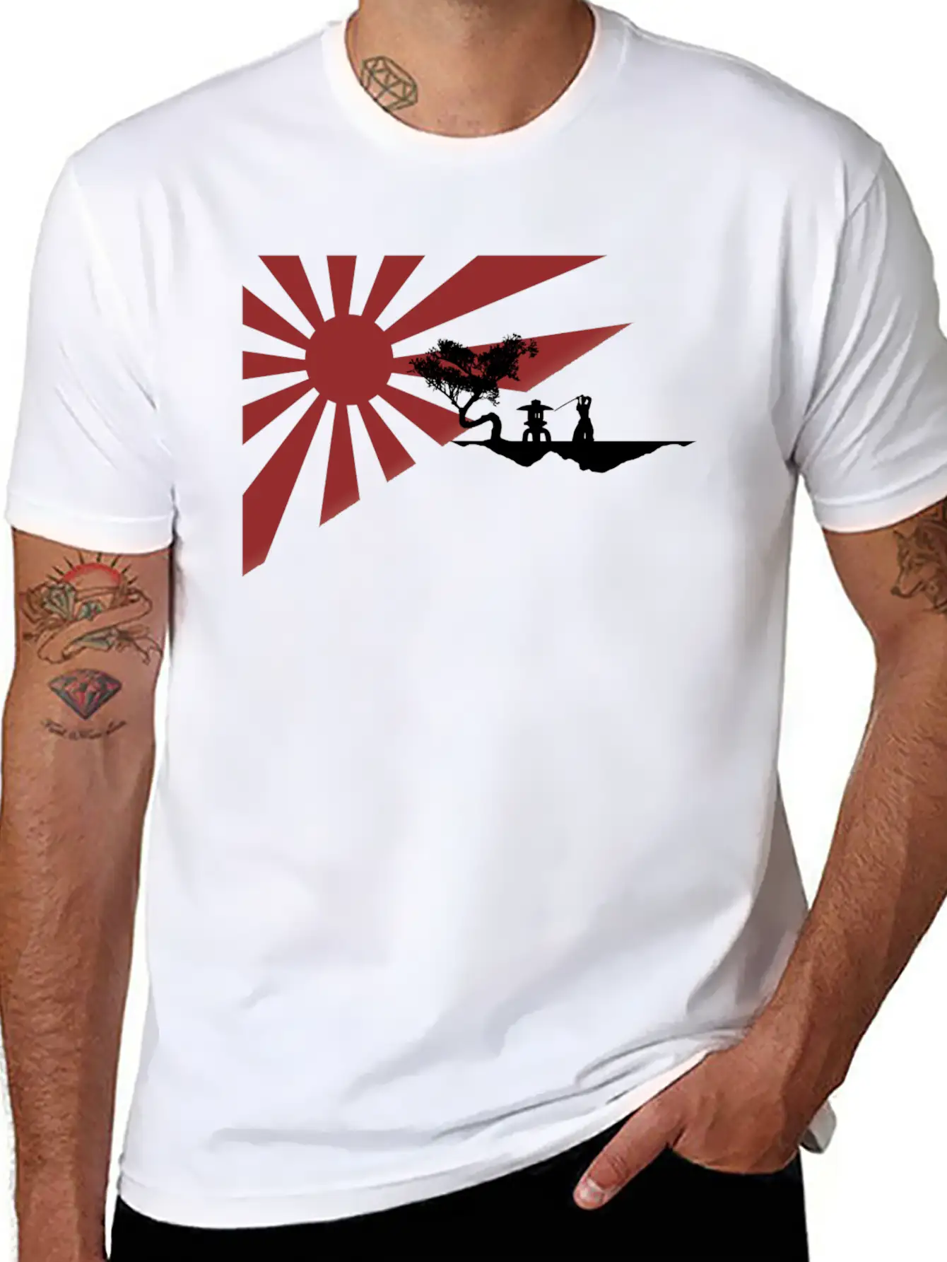 Rising Sun Breathable Graphic T-Shirt – Perfect For Casual Days