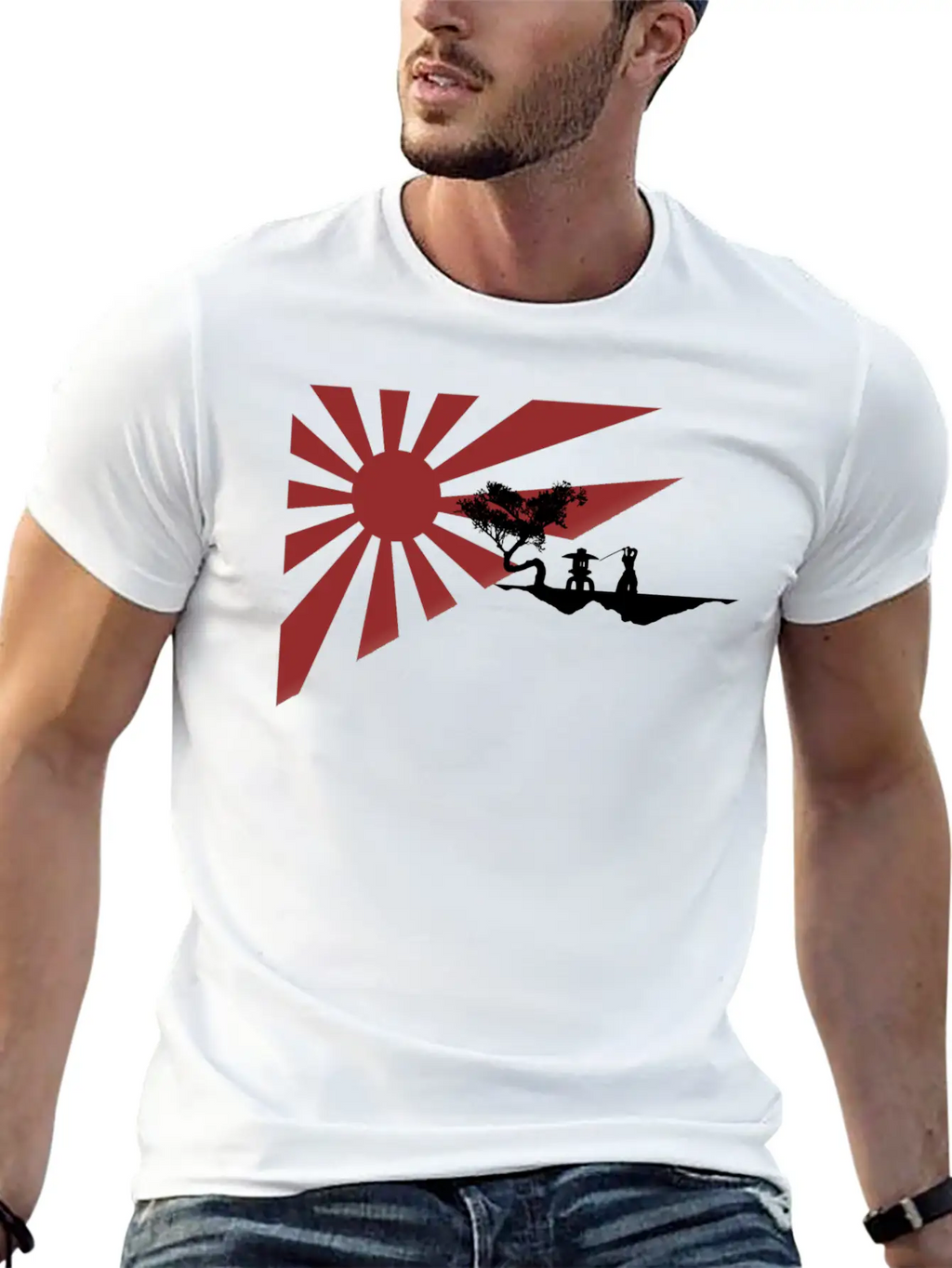 Rising Sun Breathable Graphic T-Shirt – Perfect For Casual Days