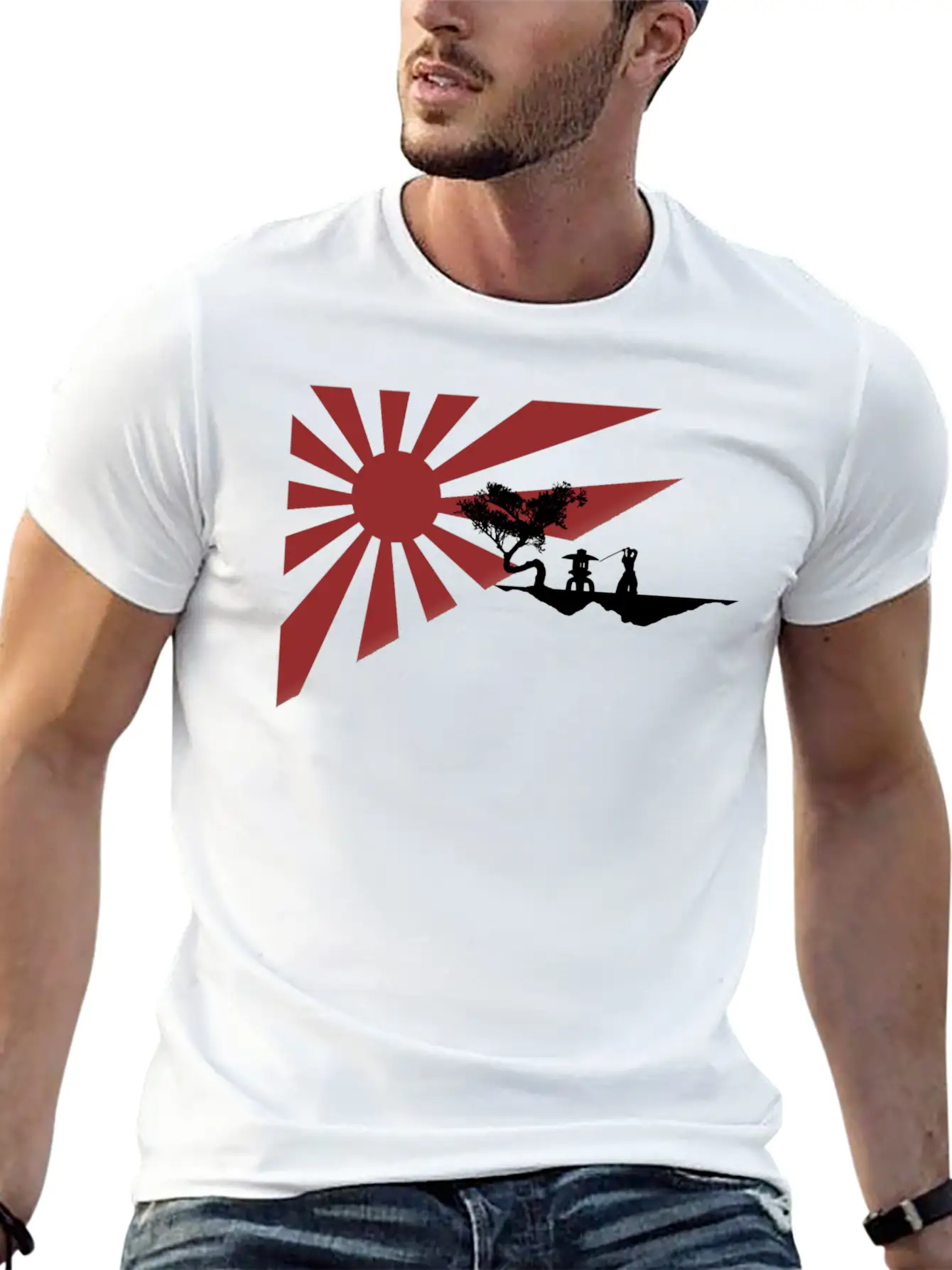 Rising Sun Breathable Graphic T-Shirt – Perfect For Casual Days