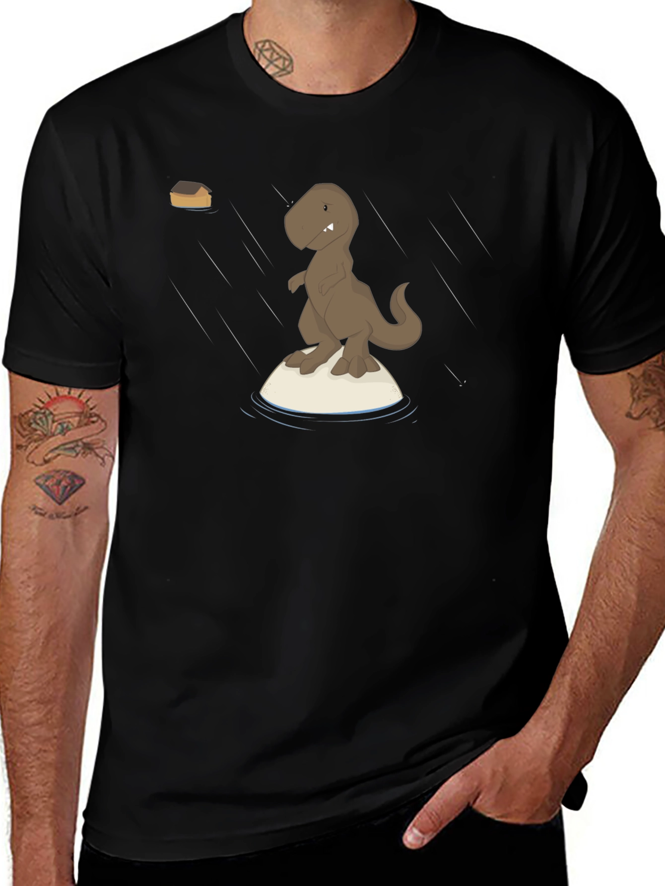 Dino Raft Black T-Shirt