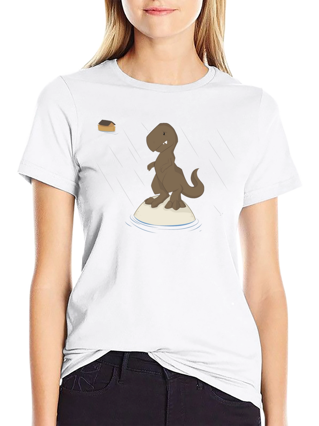 Dino Raft Black T-Shirt
