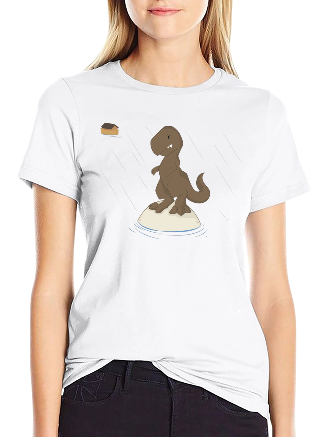 Dino Raft Black T-Shirt