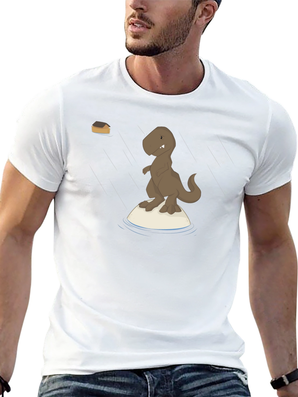 Dino Raft Black T-Shirt