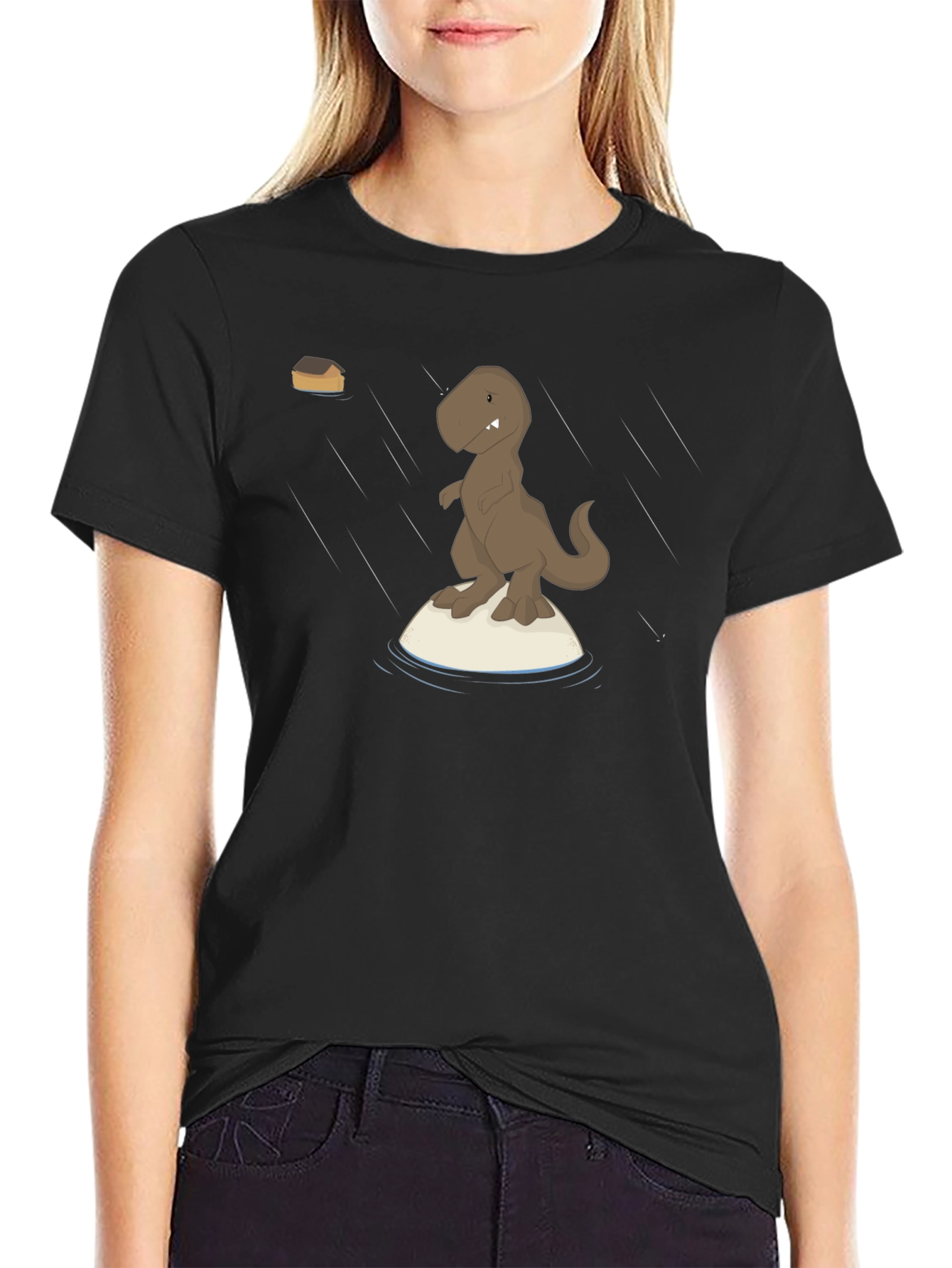 Dino Raft Black T-Shirt
