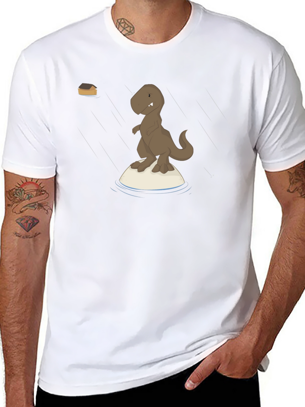 Dino Raft Black T-Shirt