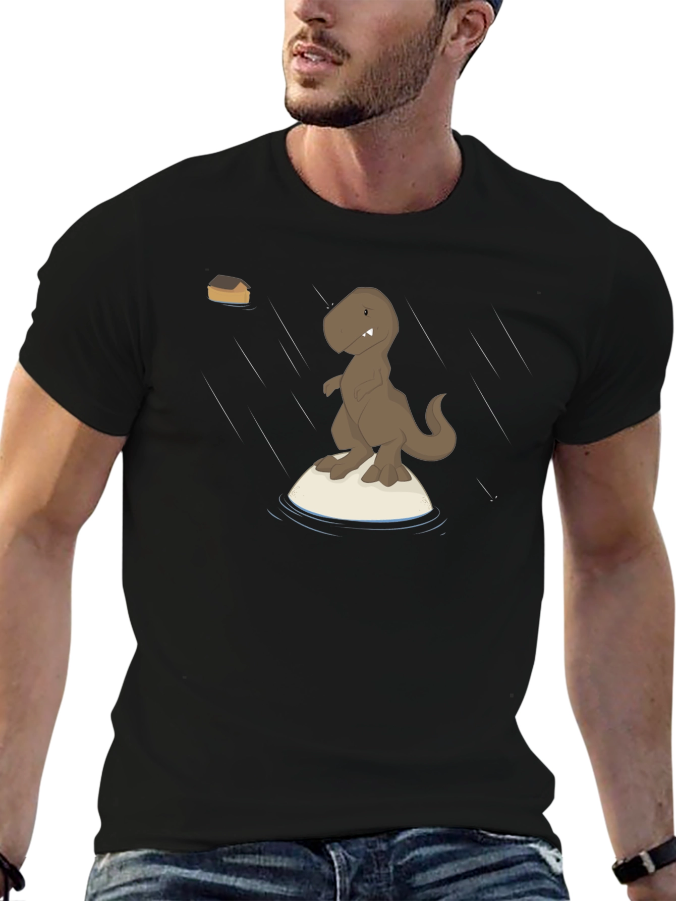 Dino Raft Black T-Shirt