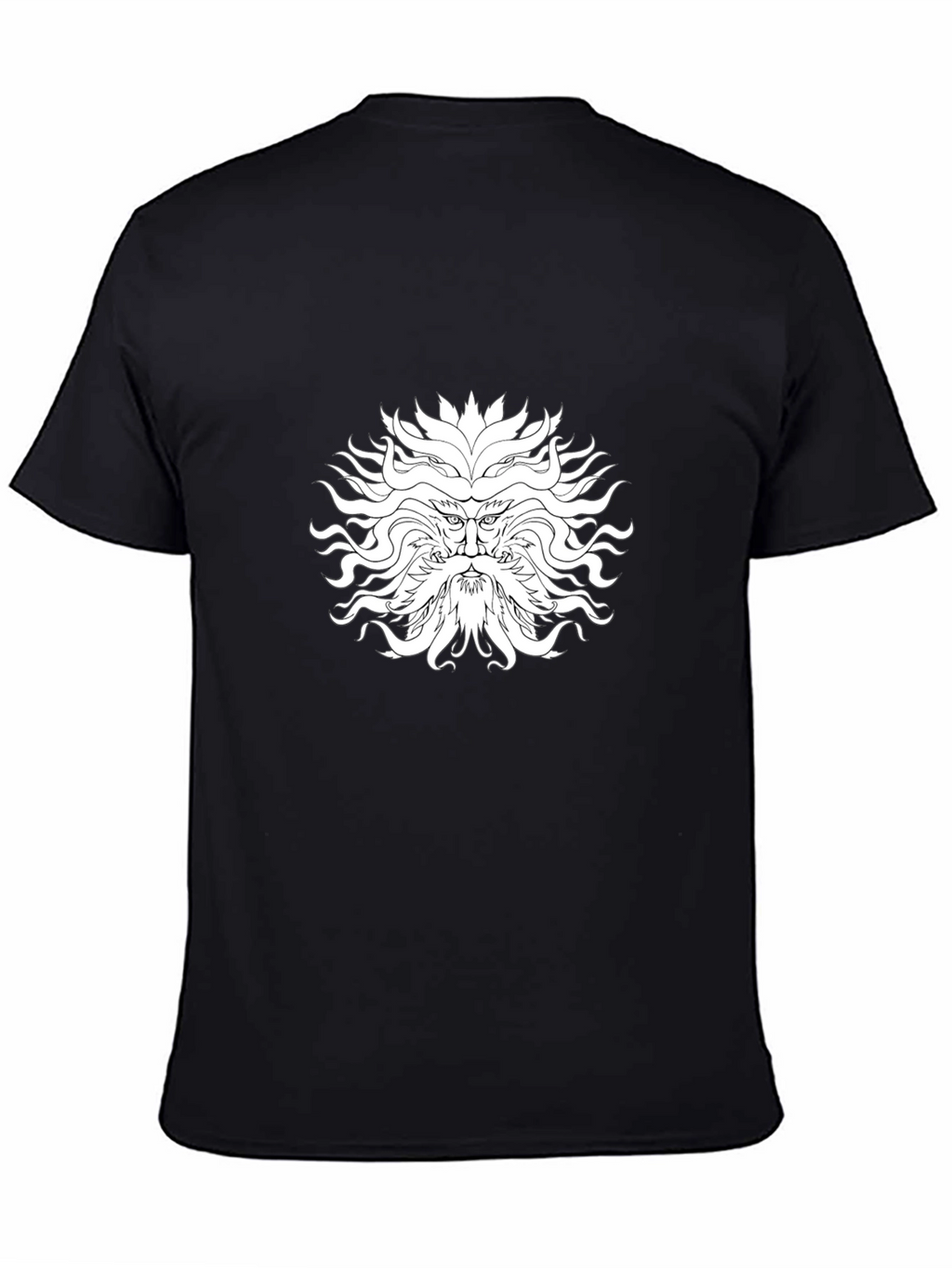Mythical Face Graphic Black T-Shirt