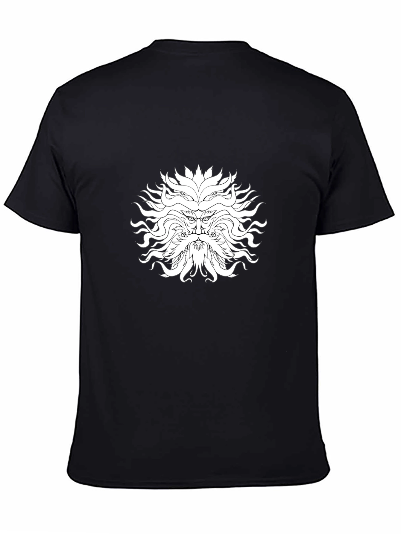 Mythical Face Graphic Black T-Shirt