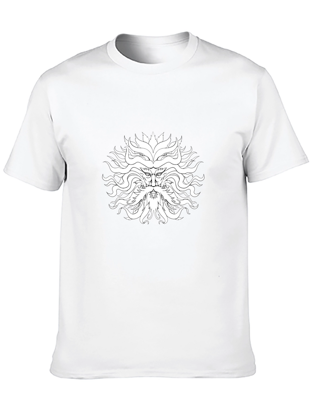 Mythical Face Graphic Black T-Shirt