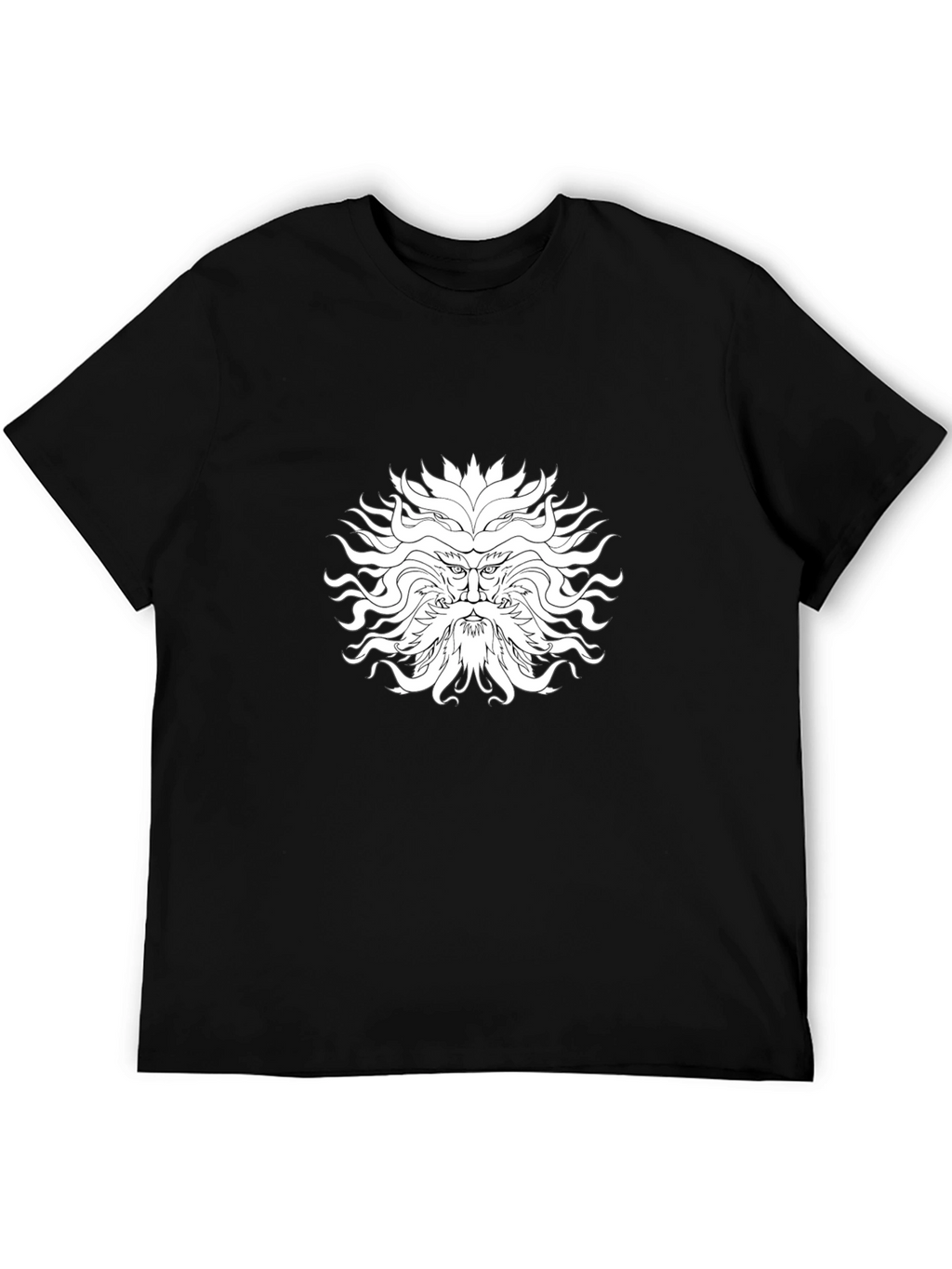 Mythical Face Graphic Black T-Shirt