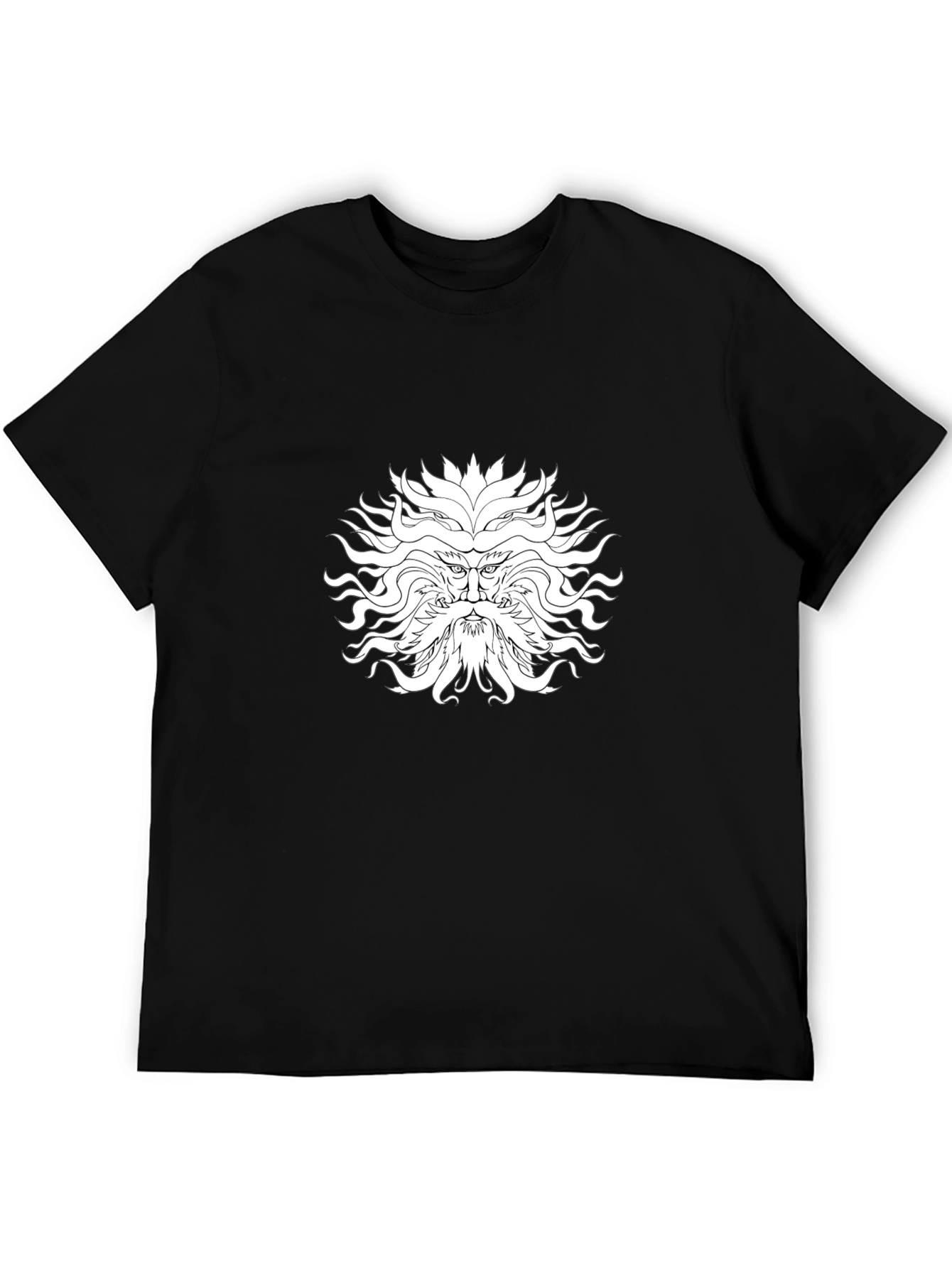 Mythical Face Graphic Black T-Shirt
