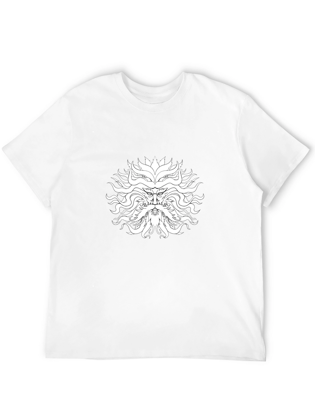 Mythical Face Graphic Black T-Shirt