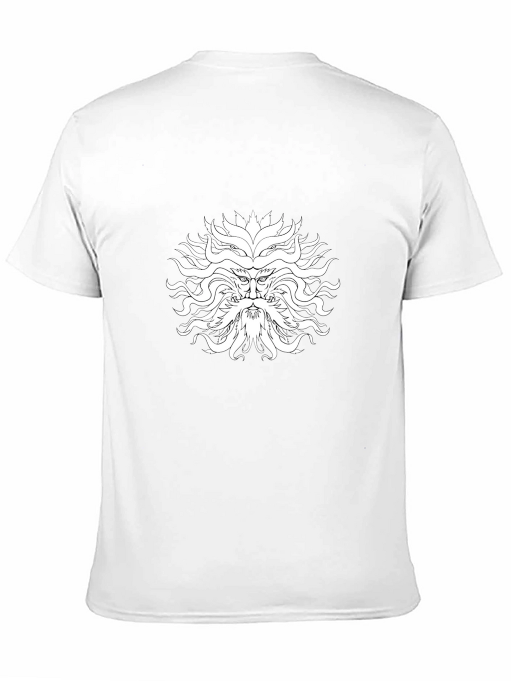 Mythical Face Graphic Black T-Shirt