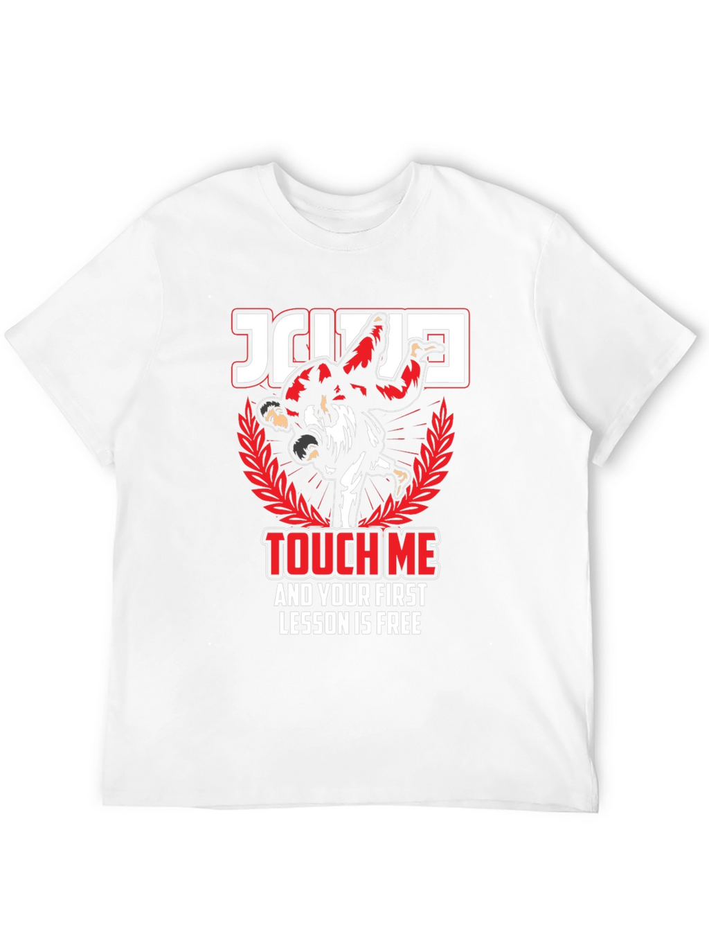 Jiu Jitsu Touch Me Funny Graphic T-Shirt