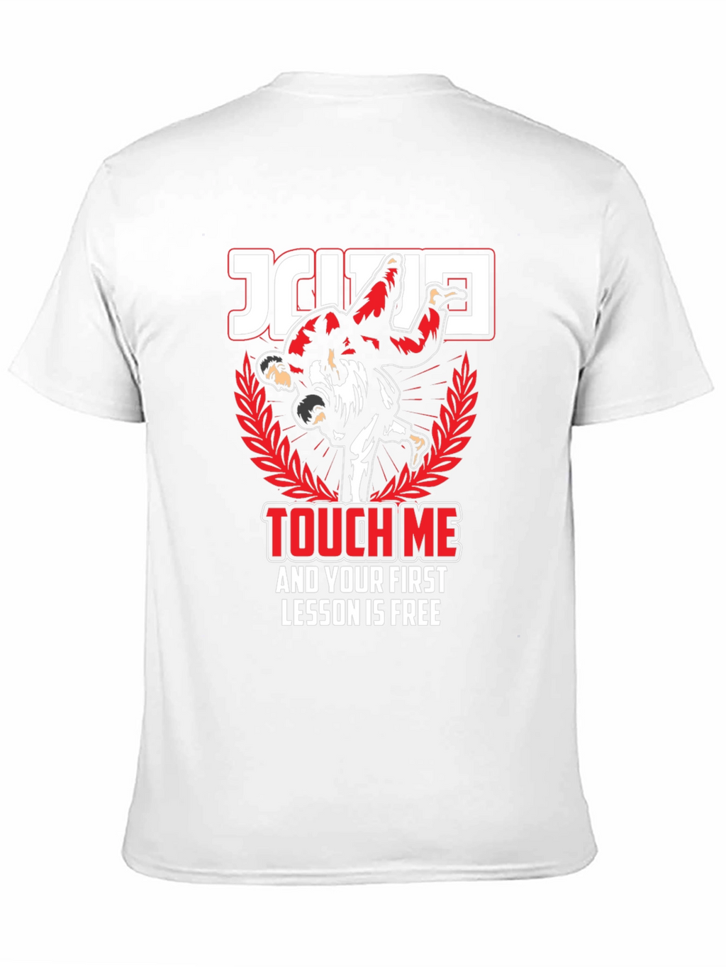 Jiu Jitsu Touch Me Funny Graphic T-Shirt