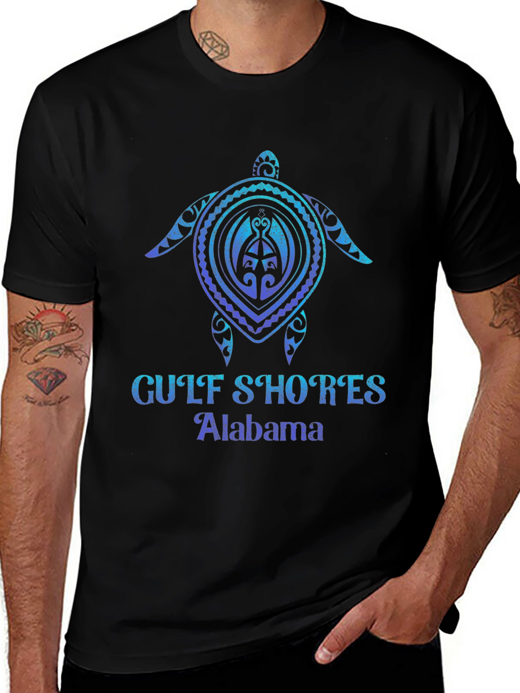 Gulf Shores Alabama Turtle Graphic Tee