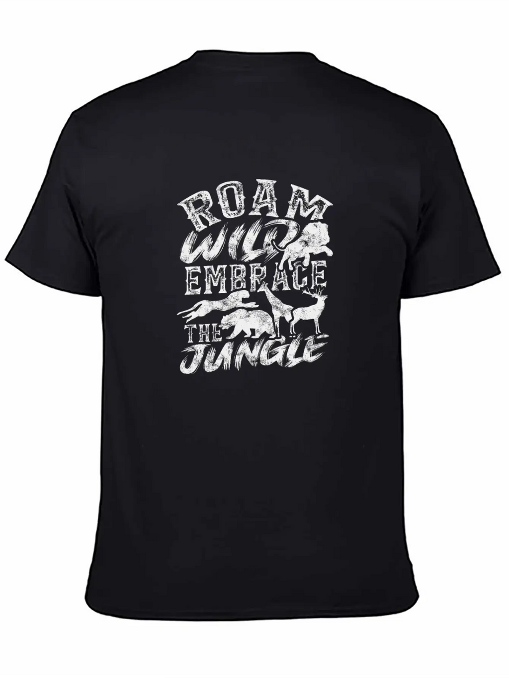 Roam Wild, Embrace The Jungle - Jungle Unisex Short Sleeve Soft Cotton T-Shirt – Casual Everyday Wear