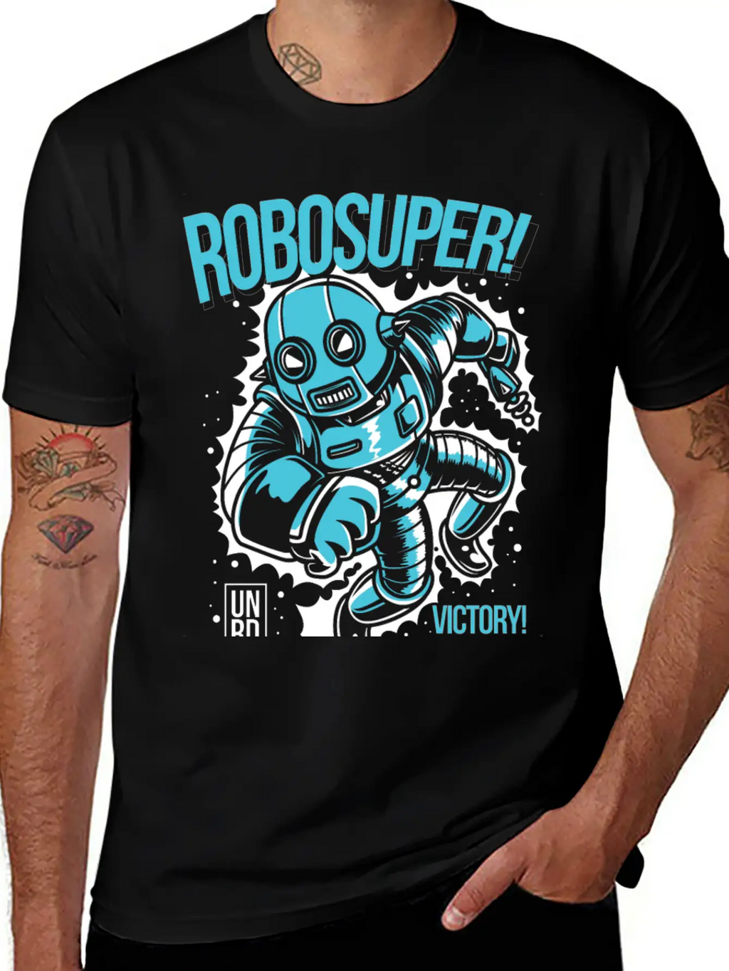 Robosuper! Victory Stylish Everyday T-Shirt – Unisex Basic Cotton Tee