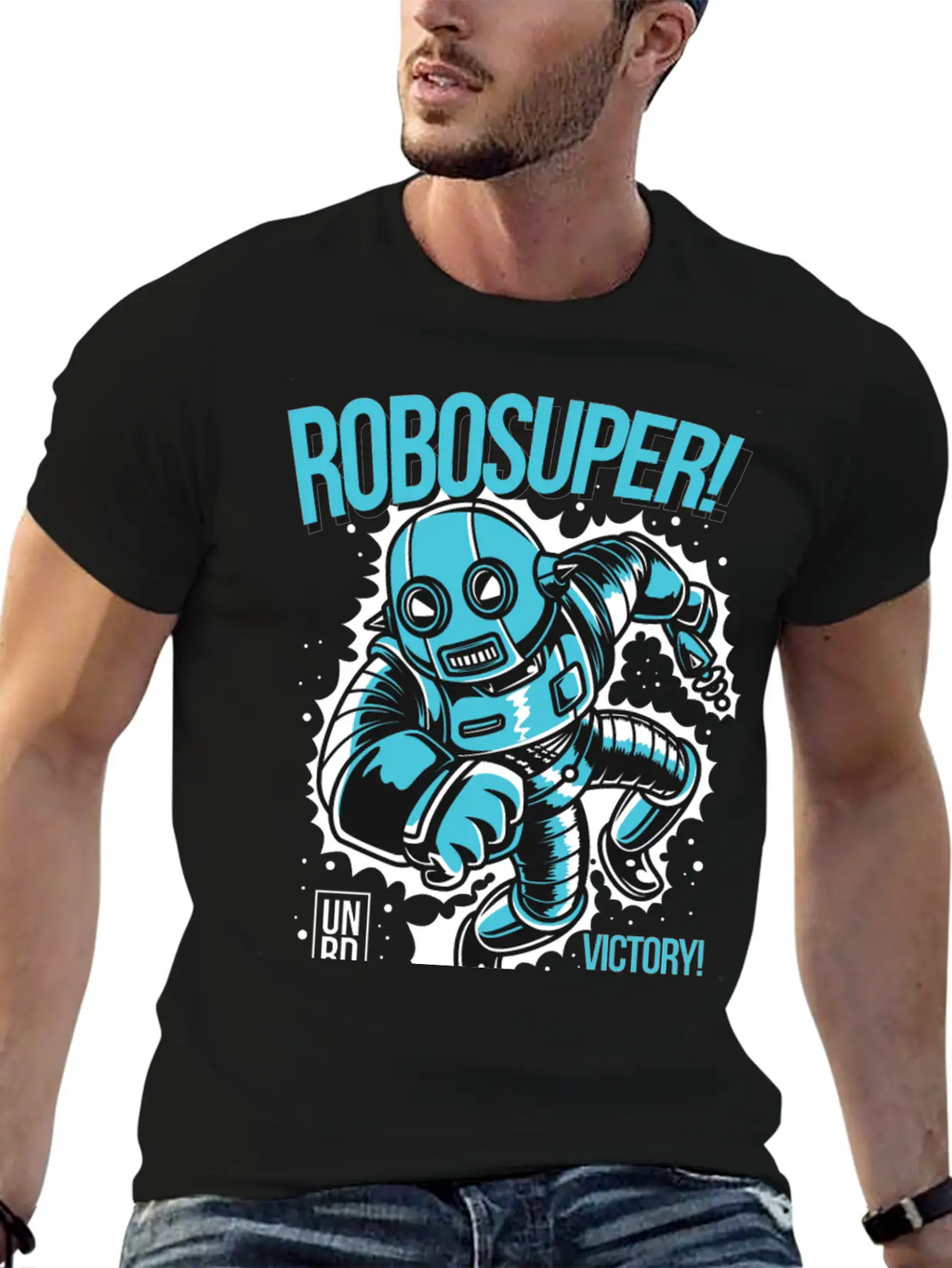 Robosuper! Victory Stylish Everyday T-Shirt – Unisex Basic Cotton Tee