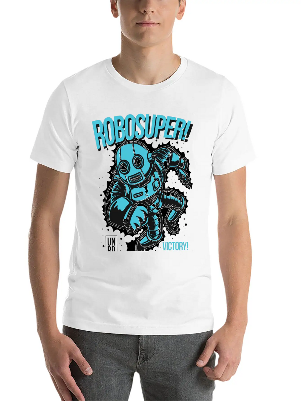 Robosuper! Victory Stylish Everyday T-Shirt – Unisex Basic Cotton Tee
