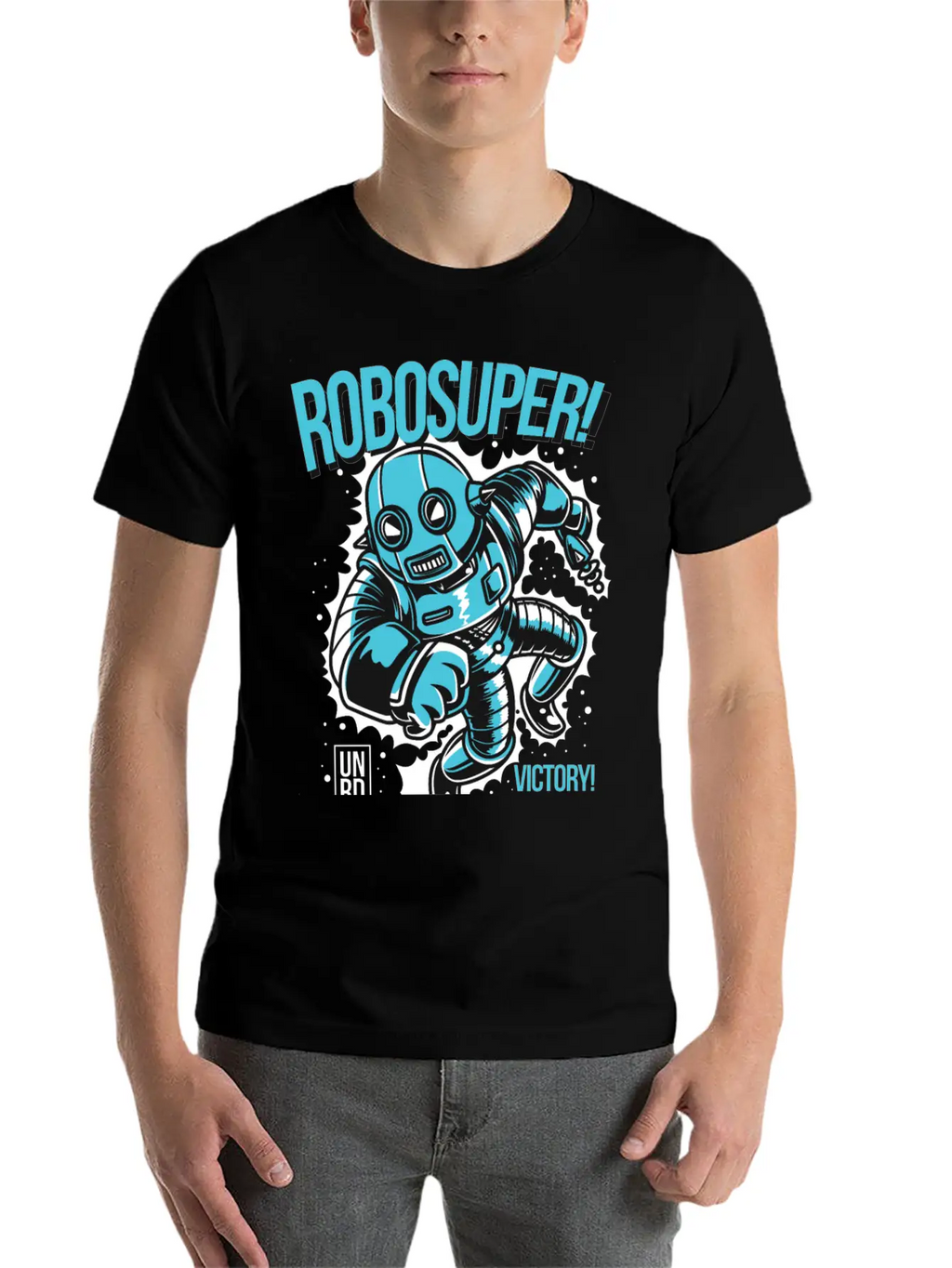 Robosuper! Victory Stylish Everyday T-Shirt – Unisex Basic Cotton Tee