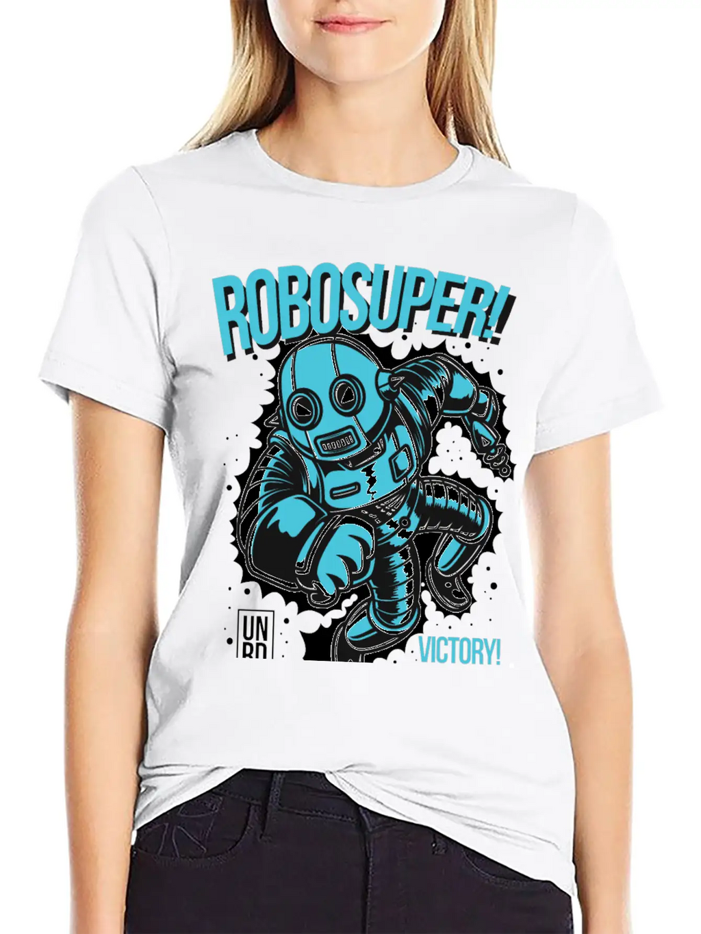 Robosuper! Victory Stylish Everyday T-Shirt – Unisex Basic Cotton Tee
