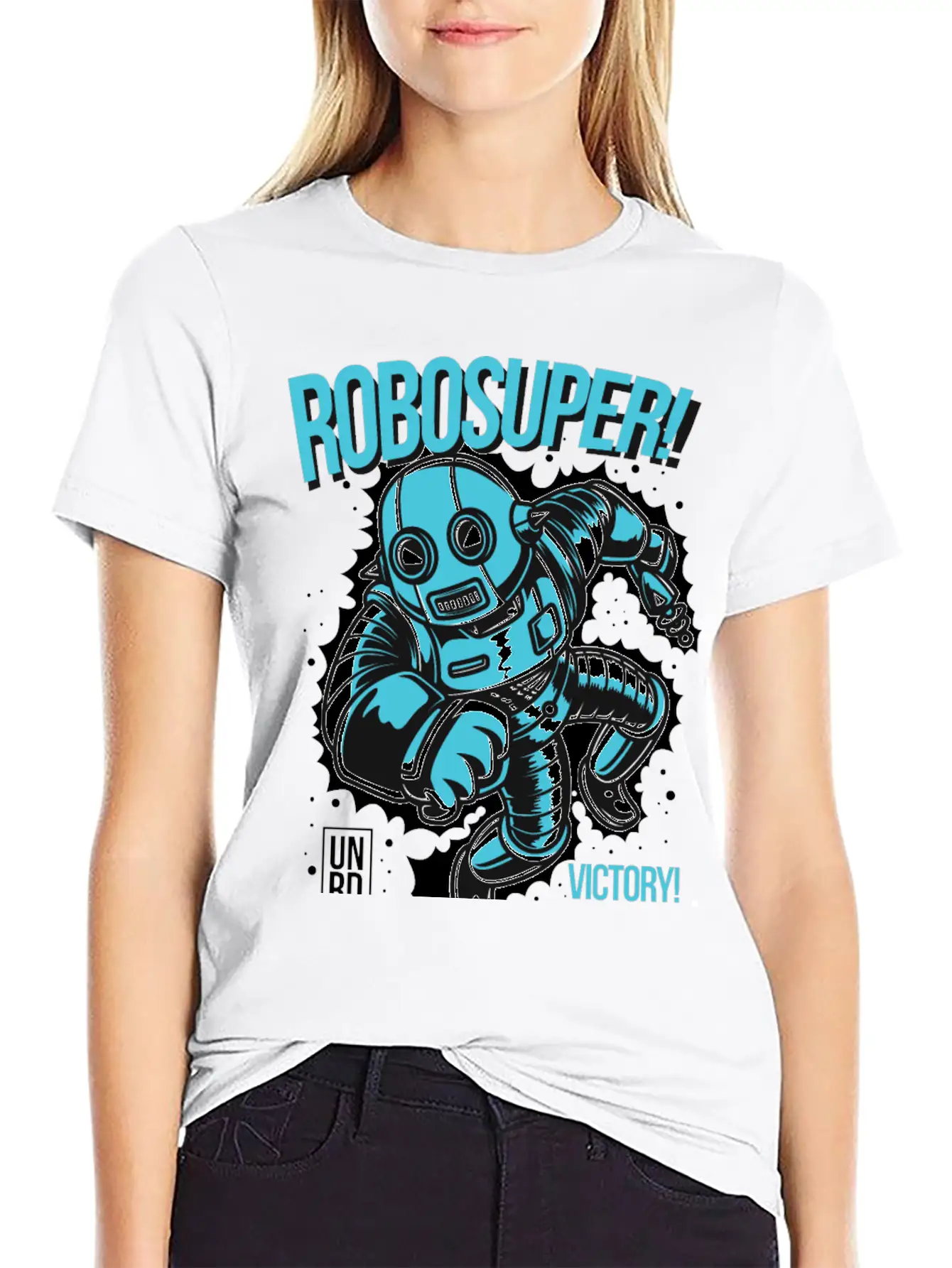 Robosuper! Victory Stylish Everyday T-Shirt – Unisex Basic Cotton Tee