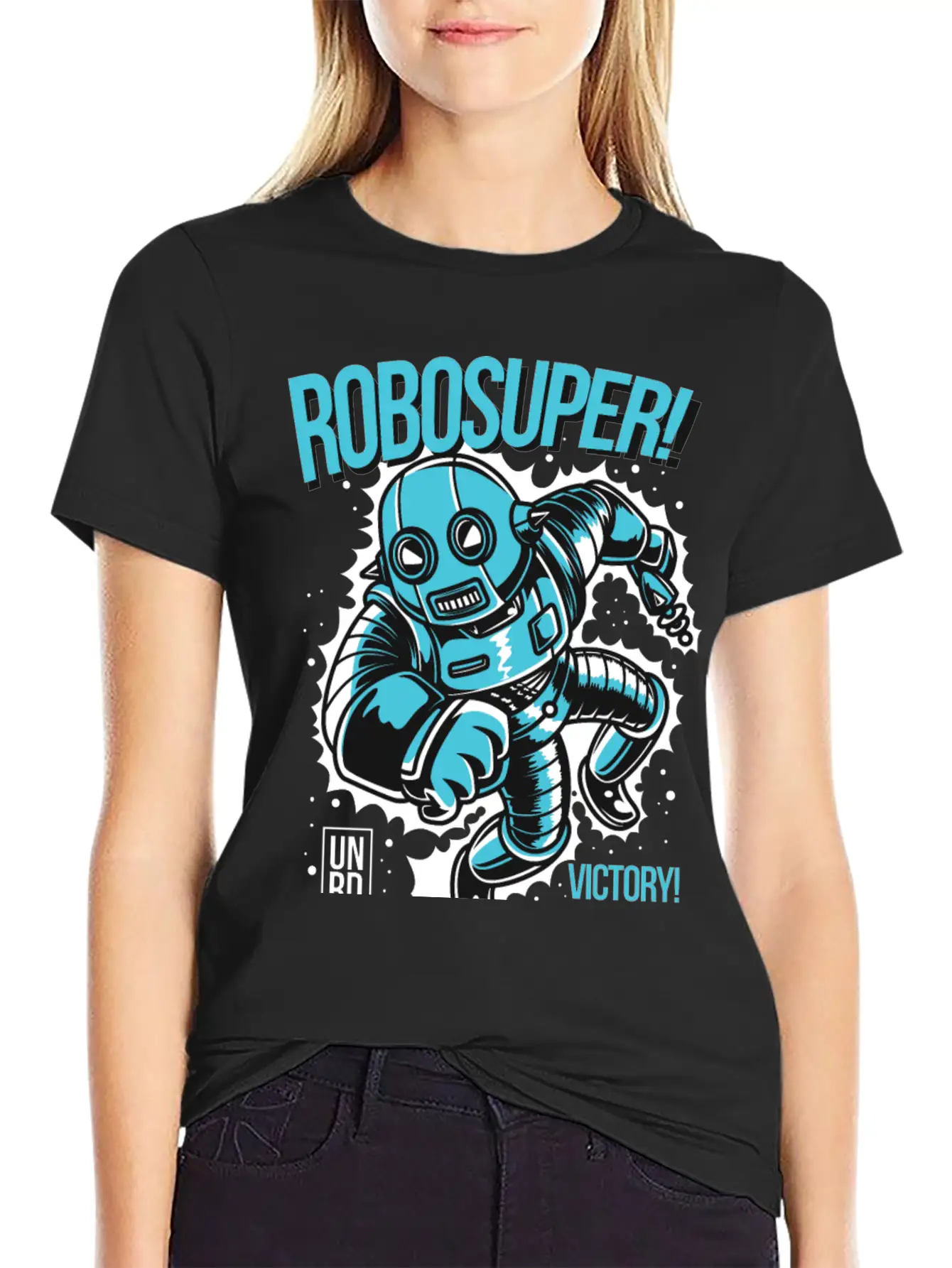Robosuper! Victory Stylish Everyday T-Shirt – Unisex Basic Cotton Tee