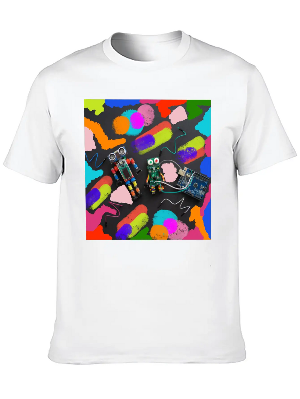 ROBOTS Unisex Short Sleeve Soft Cotton T-Shirt – Casual Everyday Wear