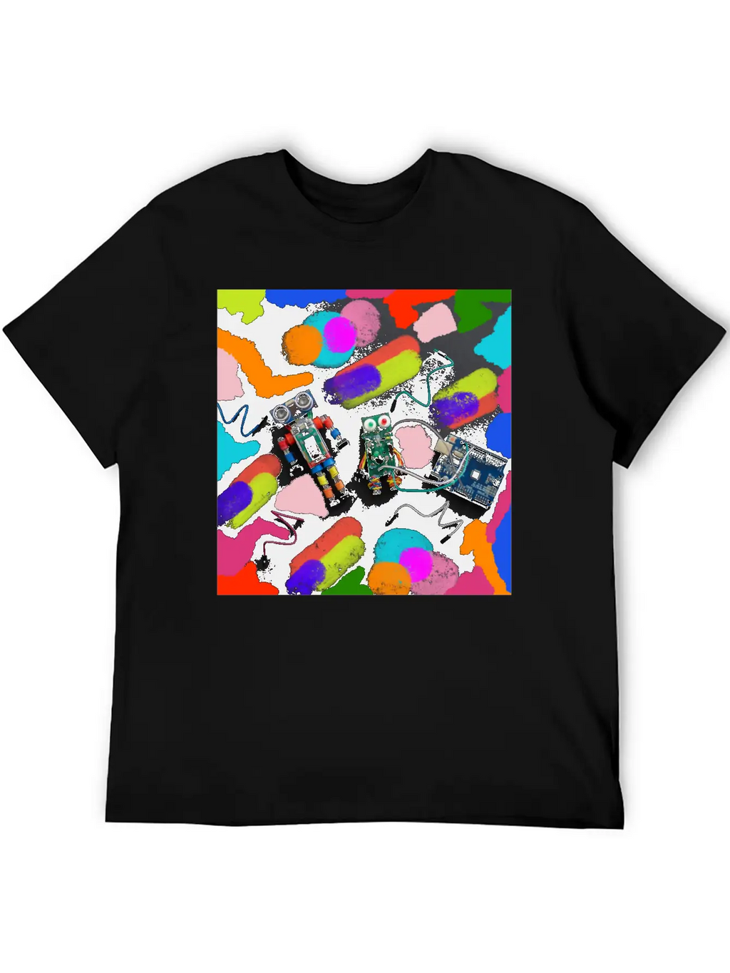 ROBOTS Unisex Short Sleeve Soft Cotton T-Shirt – Casual Everyday Wear