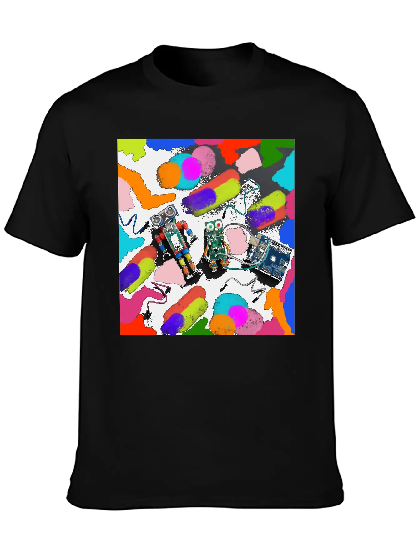 ROBOTS Unisex Short Sleeve Soft Cotton T-Shirt – Casual Everyday Wear