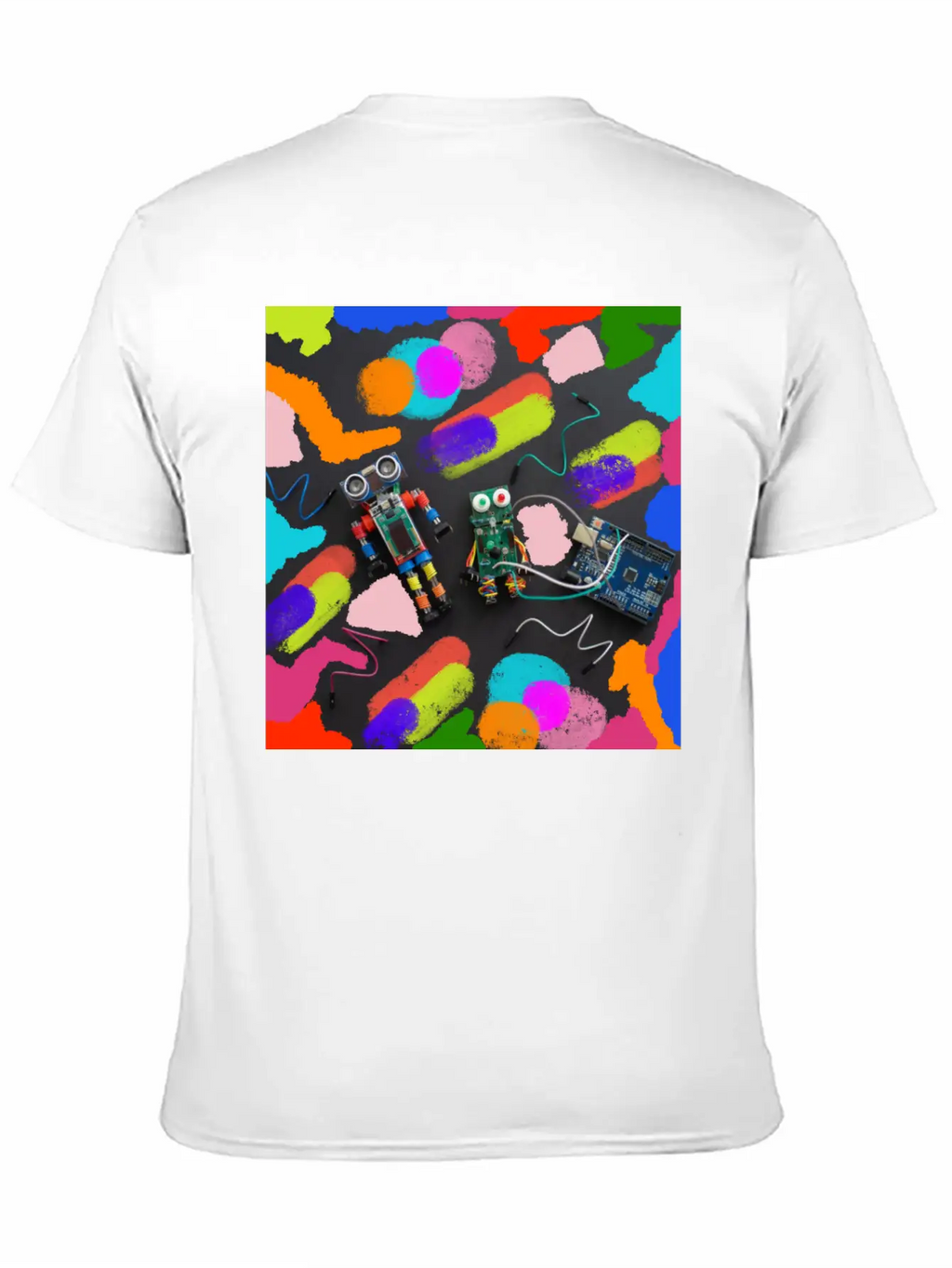 ROBOTS Unisex Short Sleeve Soft Cotton T-Shirt – Casual Everyday Wear