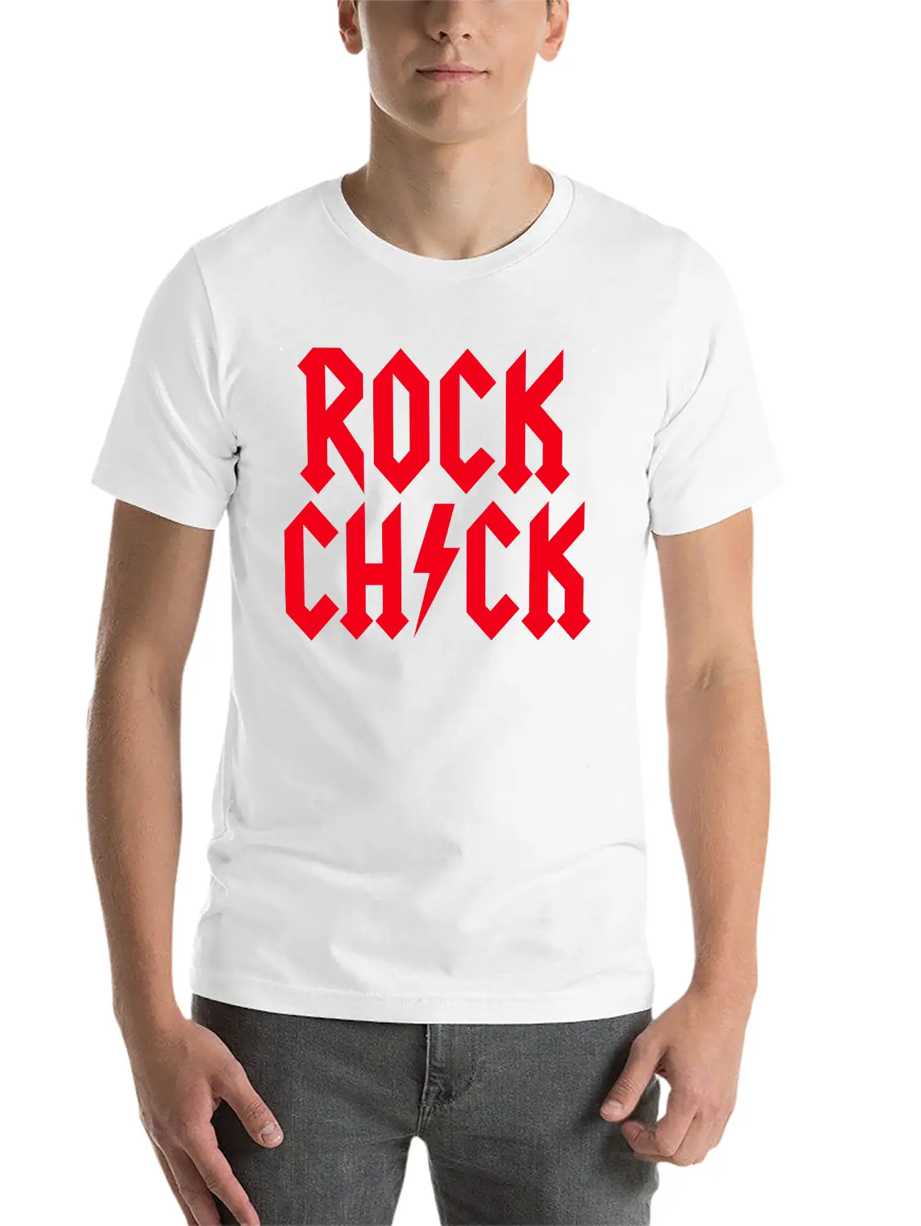 Rock Chick Hard Rock Rock Music Heavy Metal Girl Essential Cotton Tee For Daily Outfits – Unisex Style